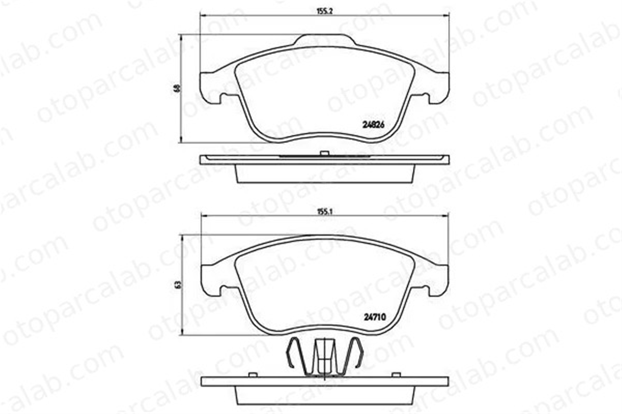 VALEO 671739 Fren Disk Balata Ön RENAULT SCÉNIC III GRAND SCÉNIC III 410600011R 410607585R