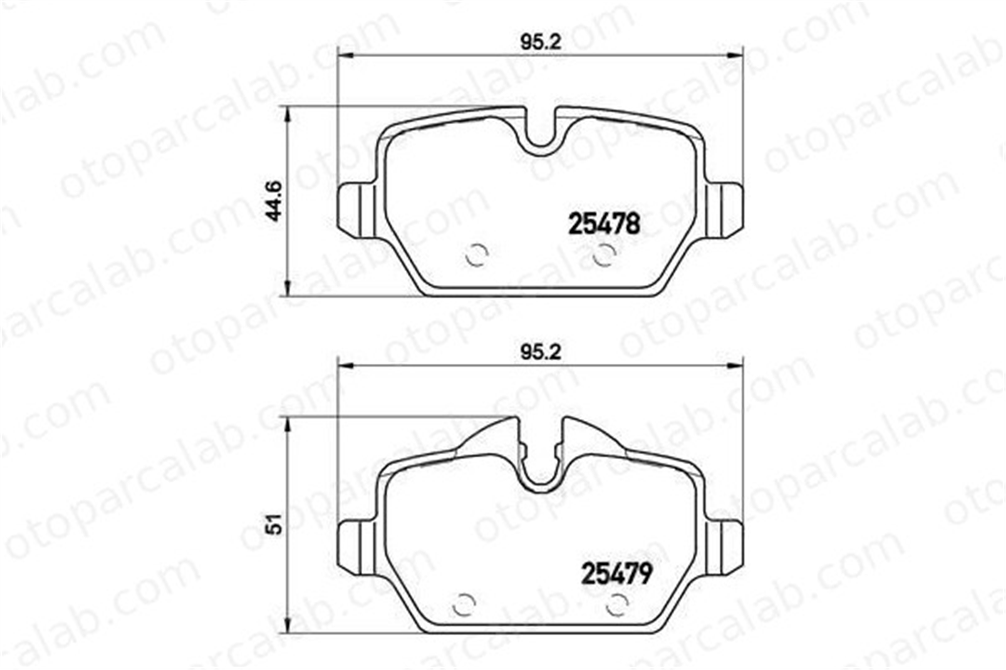 VALEO 671770 Fren Disk Balata Arka MINI MINI COUNTRYMAN MINI PACEMAN 34219808172 34219804739