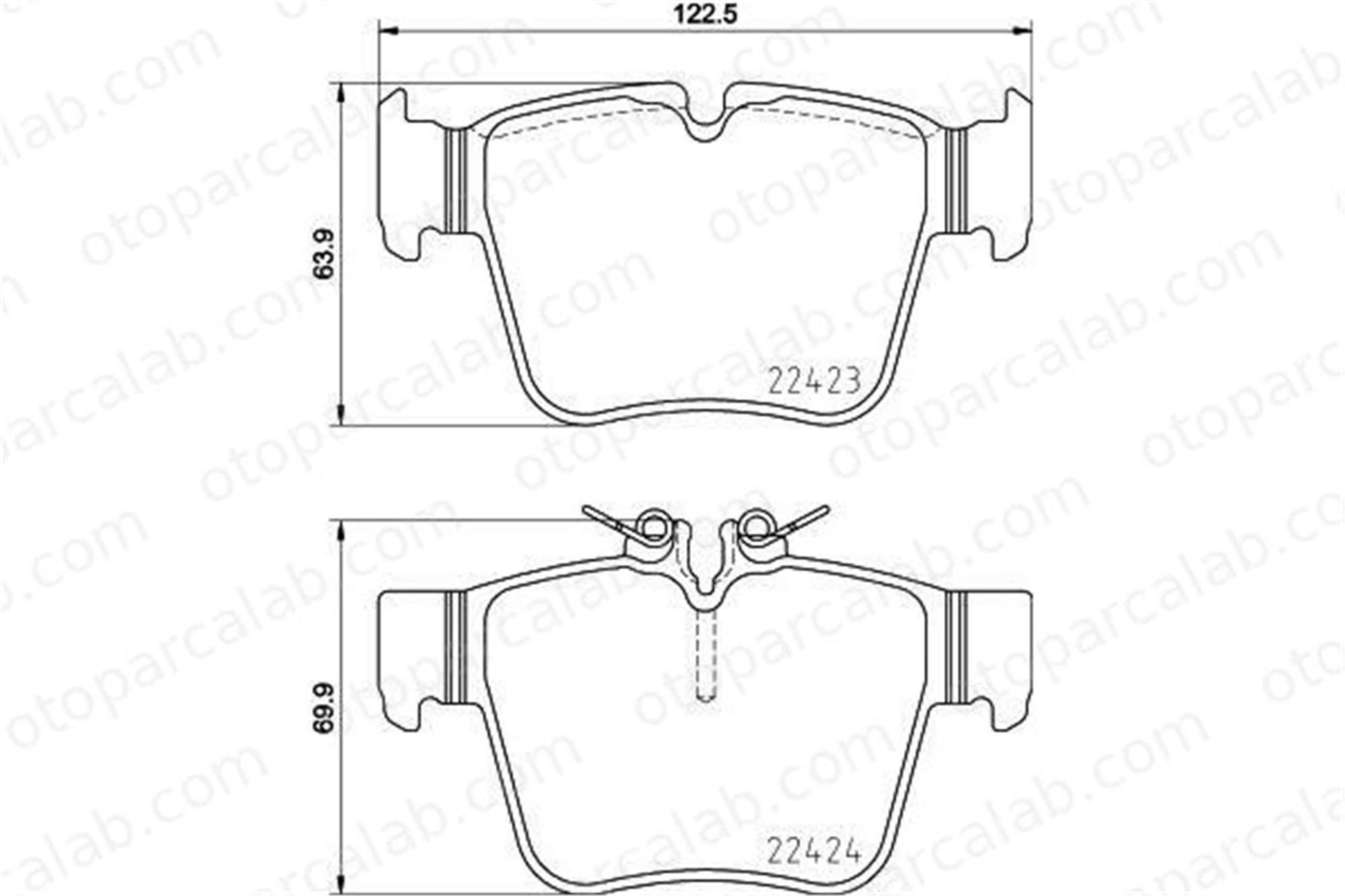 VALEO 671821 Fren Disk Balata Arka MERCEDES-BENZ GLC Coupe GLC A0004205900 4205900