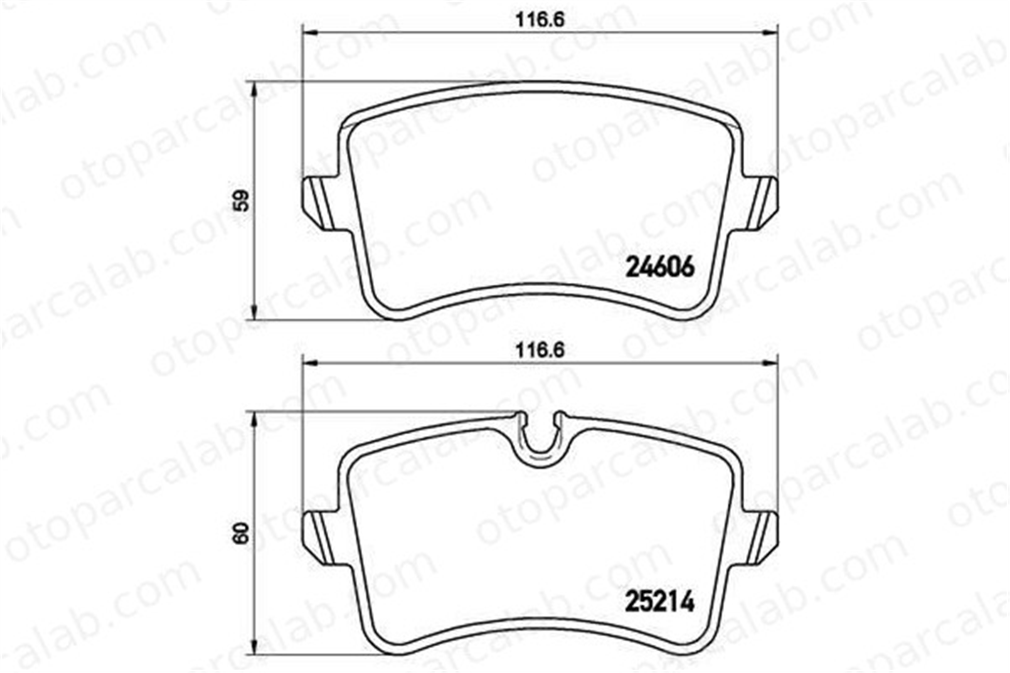 VALEO 671836 Fren Disk Balata Arka AUDI A6 C7 A6 C7 Avant 4H0698451D 4G0698451A