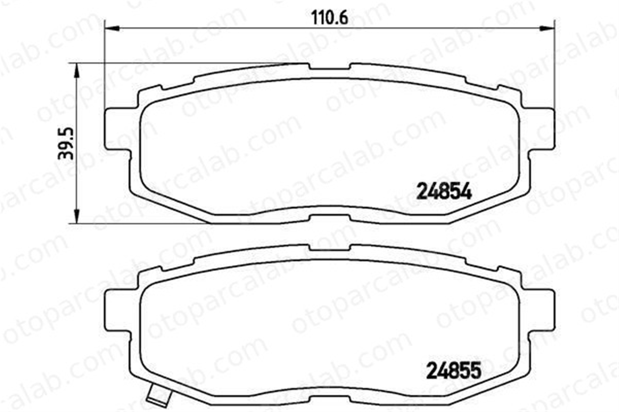 VALEO 671841 Fren Disk Balata Arka SUBARU TRIBECA OUTBACK 26696XA000 26696CA000