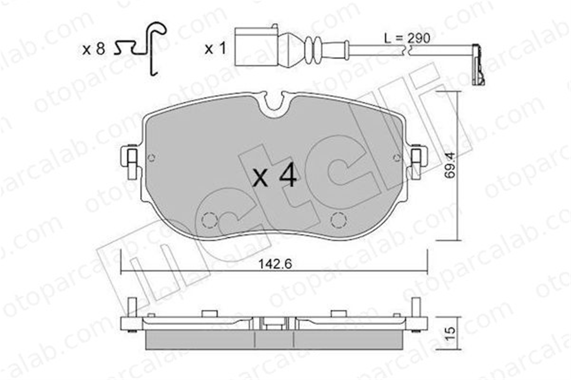 VALEO 672082 Fren Disk Balata Ön VW ID.4 CUPRA BORN 1EA698151P 1EA698151A