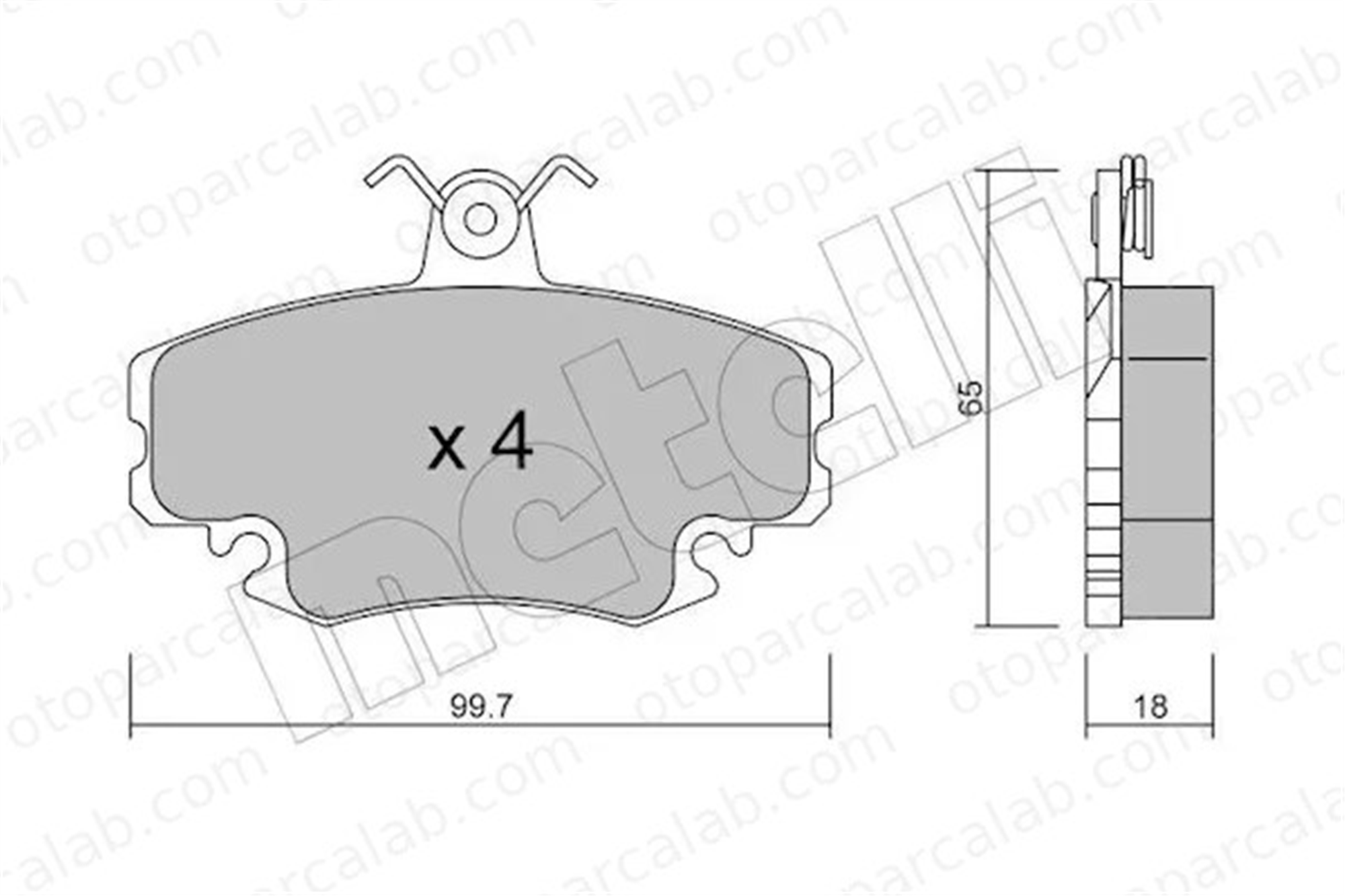 VALEO 672475 Fren Disk Balata Ön RENAULT CLIO II CLIO I 6001547911 410602192R