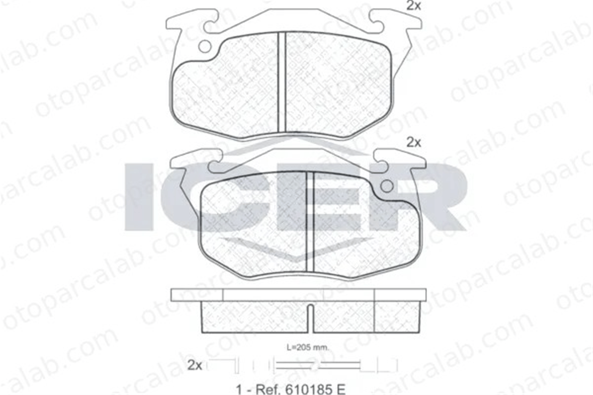 VALEO 672481 Fren Disk Balata Ön PEUGEOT 309 I RENAULT RAPID Kasa/büyük limuzin 425035 425272