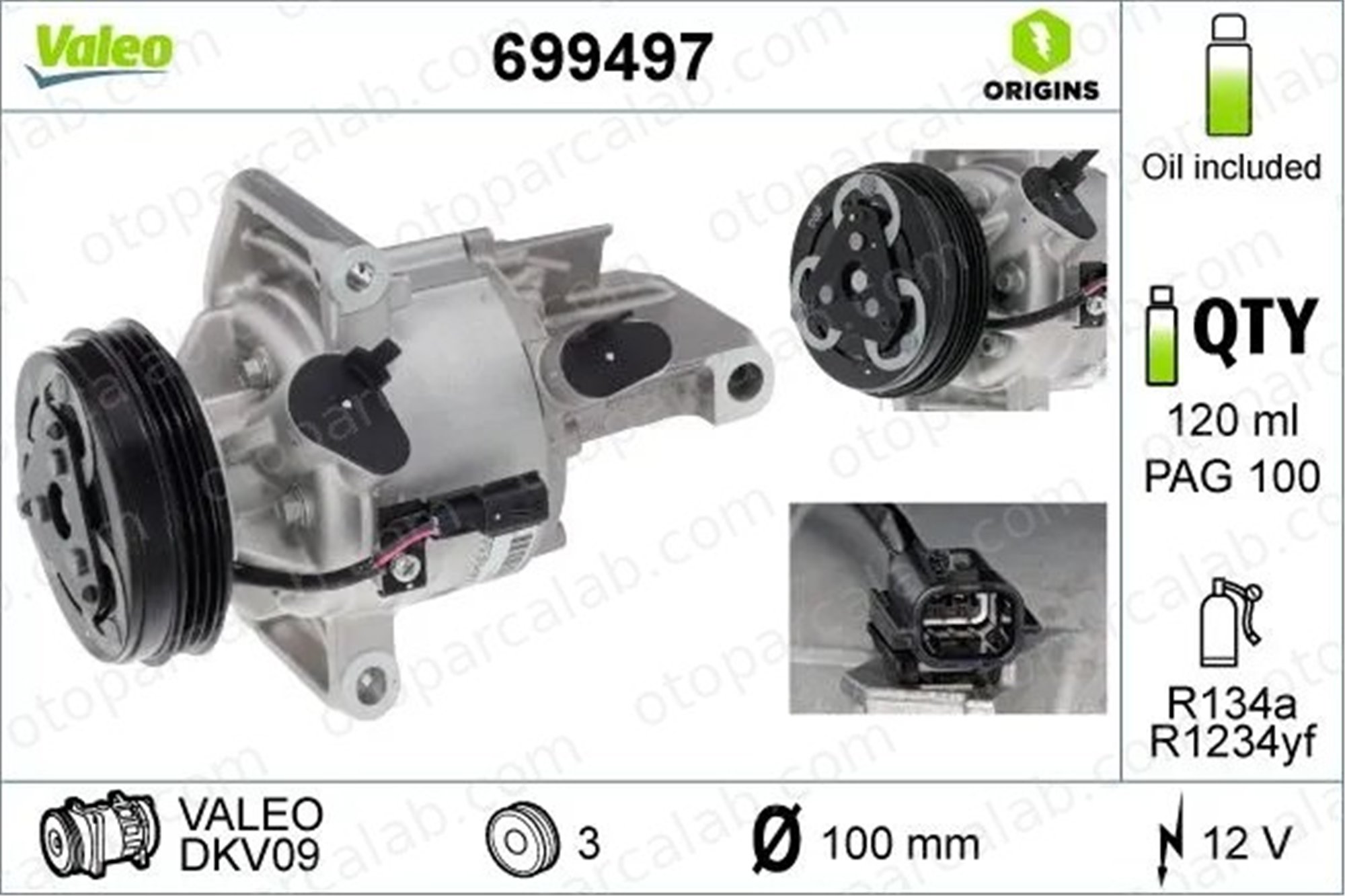 VALEO 699497 Klima Kompresörü NISSAN MICRA V DACIA LOGAN II 926000287R 9260000Q0E