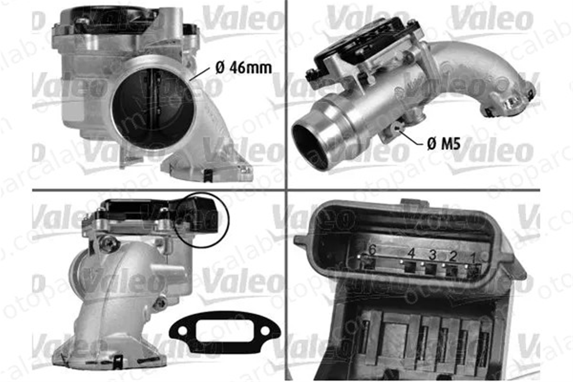 VALEO 700429 Gaz Kelebeği RENAULT MEGANE III Coupe MEGANE III Grandtour 8200614985