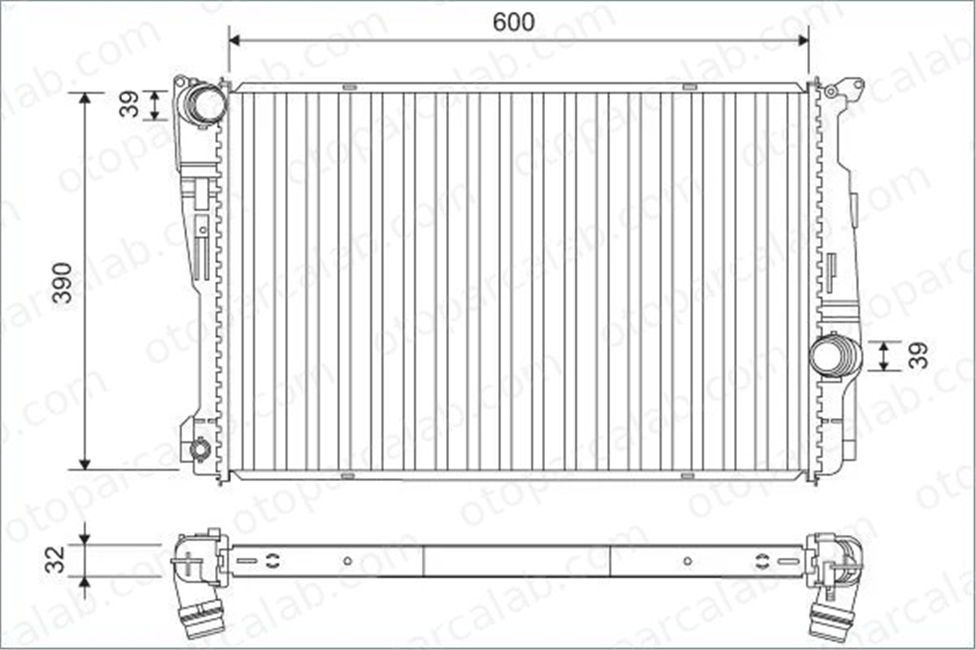 VALEO 701162 Su Radyatörü BMW X3 X4 17118623369 17117593843