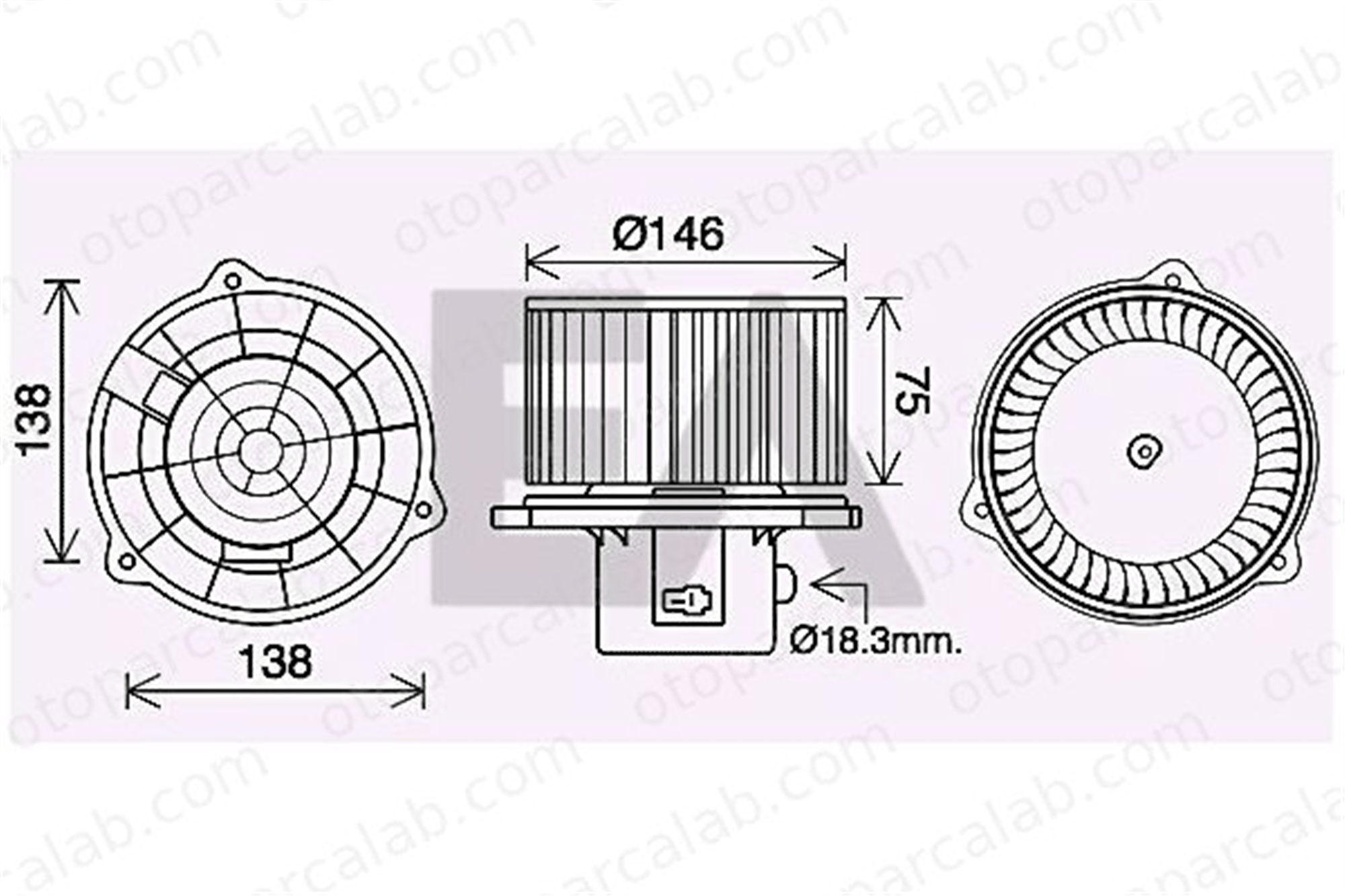 VALEO 715070 Kalorifer Motoru HYUNDAI ELANTRA III ELANTRA III Sedan 971132D900 971132D910