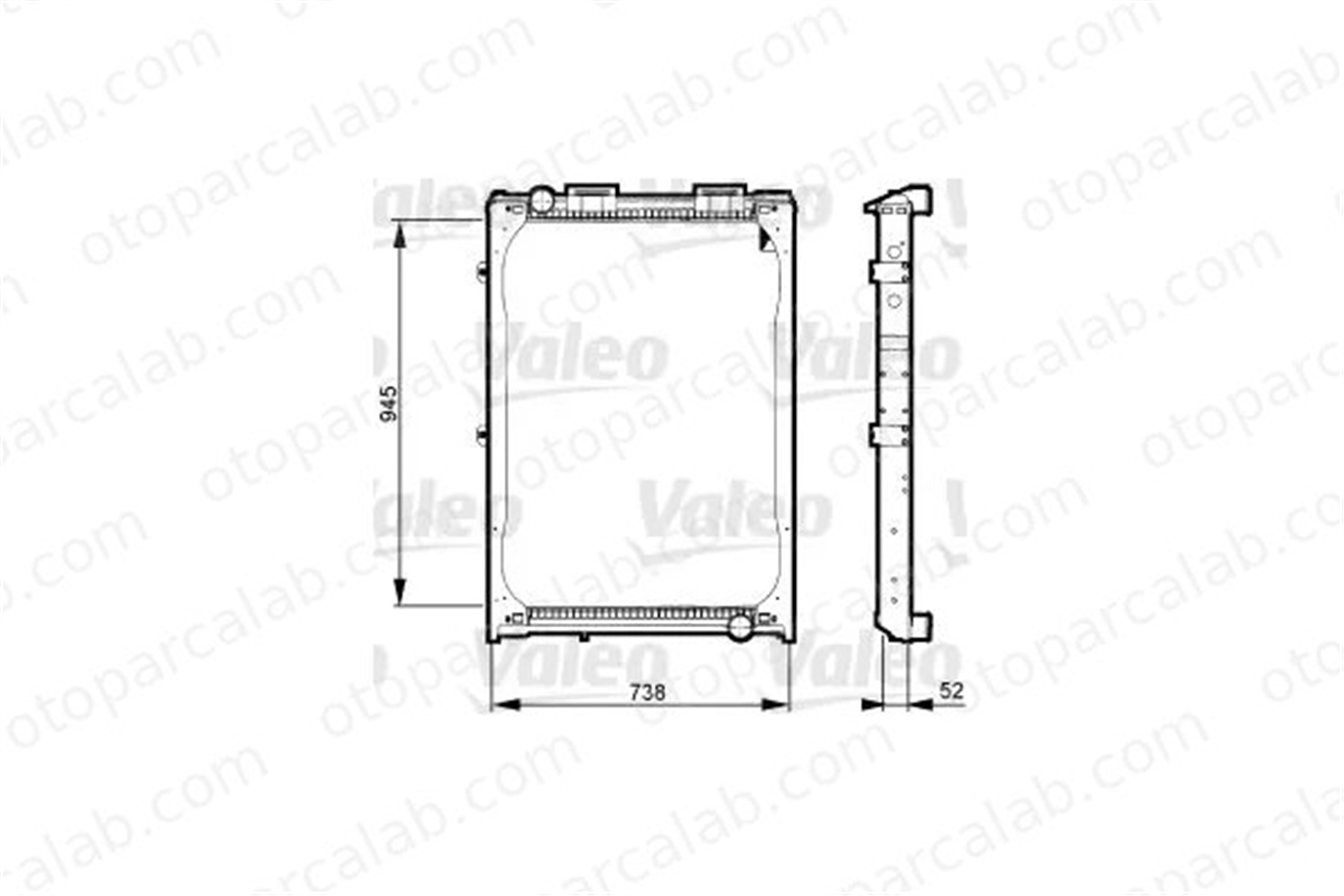 VALEO 730323 Su Radyatörü MAN F90 TGS I 81061006229 81061006230