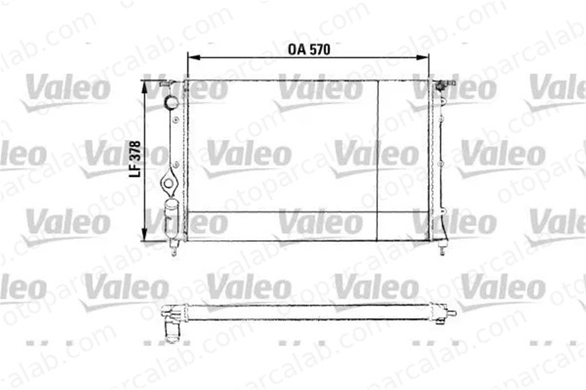 VALEO 730551 Su Radyatörü RENAULT 19 II Chamade 19 II 7700816323 7701047889