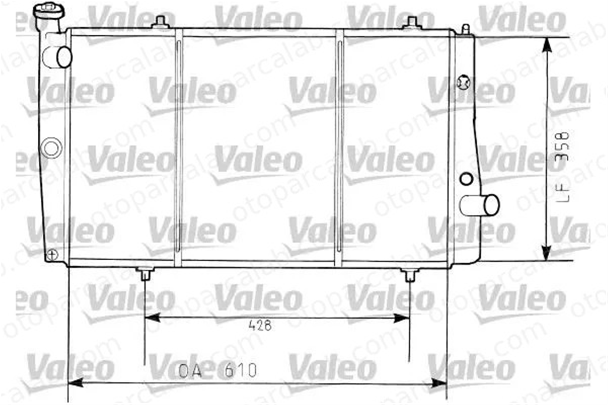 VALEO 730634 Su Radyatörü PEUGEOT 309 II LADA NIVA SUV 212151301012 1300J4