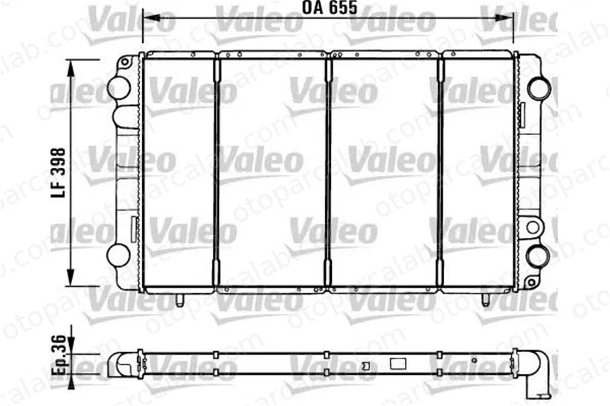 VALEO 730944 Su Radyatörü RENAULT TRAFIC Minibüs/Otobüs OPEL ARENA Panelvan/Van 4401893 7700741216