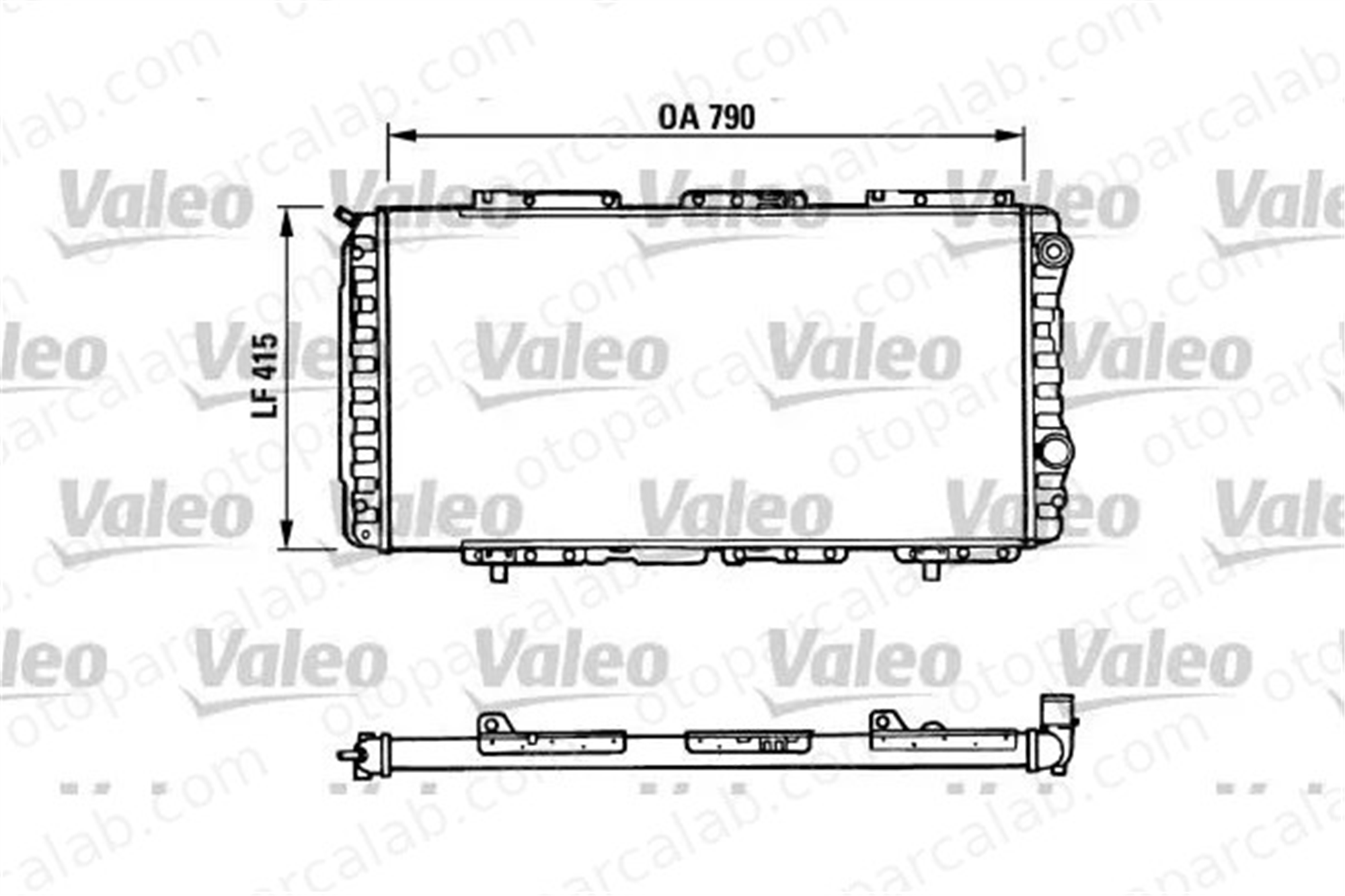 VALEO 730997 Su Radyatörü FIAT DUCATO Minibüs/Otobüs DUCATO Panelvan/Van 1301HQ 1301N1