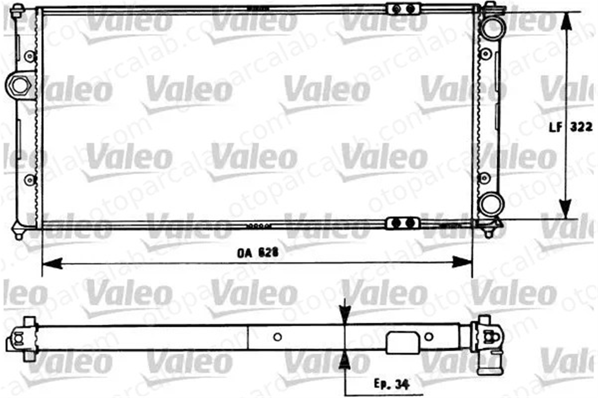 VALEO 731266 Su Radyatörü SEAT CORDOBA IBIZA II 92FB8005KA 6K0121253E