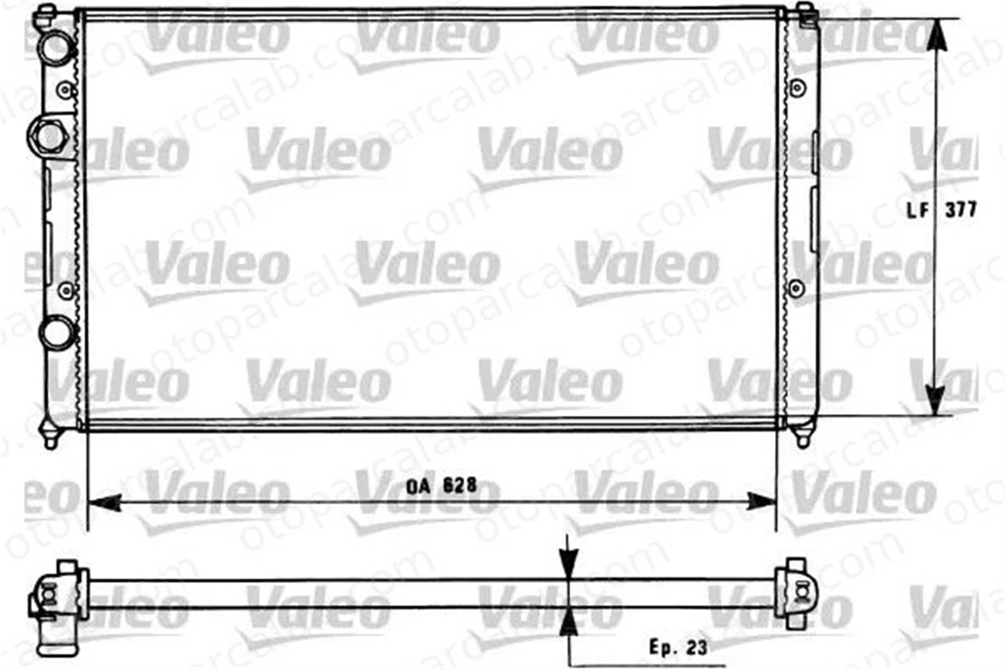 VALEO 731268 Su Radyatörü SEAT IBIZA II CORDOBA 8200008765 1H0121253A