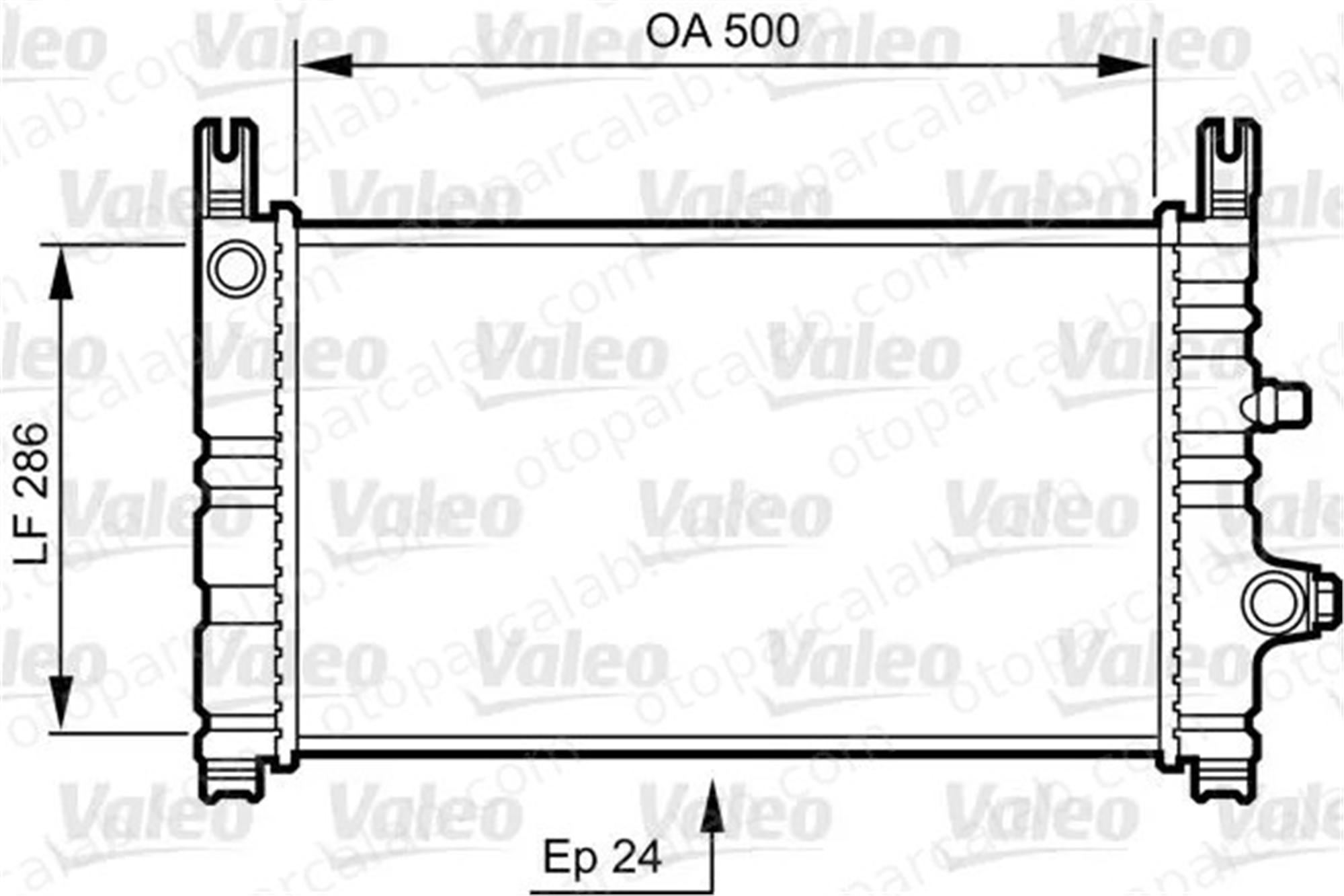 VALEO 731299 Su Radyatörü FORD FIESTA III 6770850 7138825