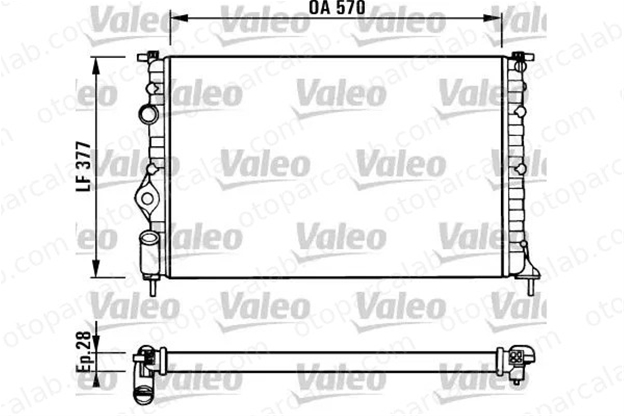 VALEO 731379 Su Radyatörü RENAULT SCÉNIC I MPV MEGANE I Classic 7700838135 7701352604