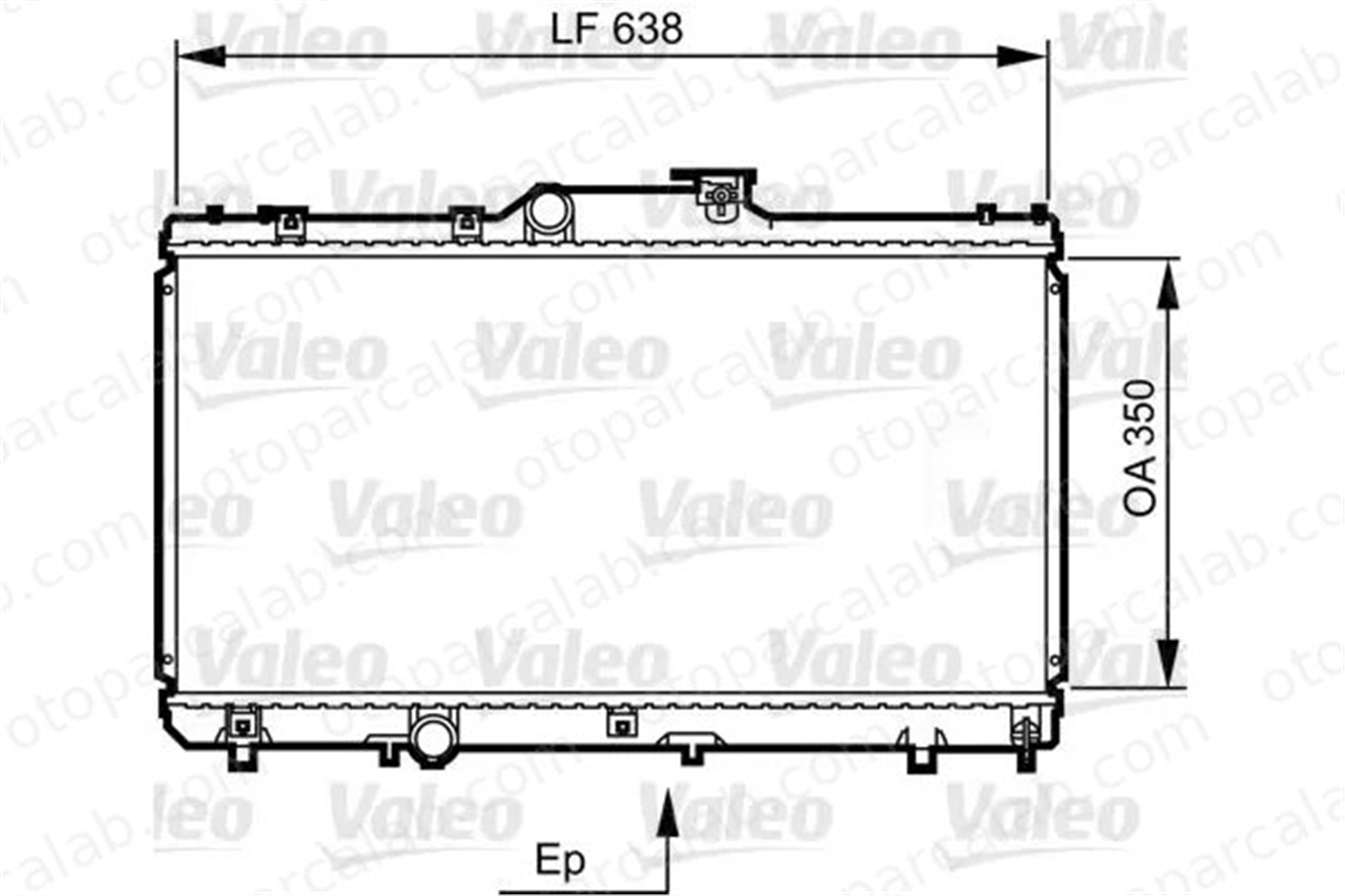 VALEO 731464 Su Radyatörü TOYOTA COROLLA COROLLA Liftback 1640015500 1640002380