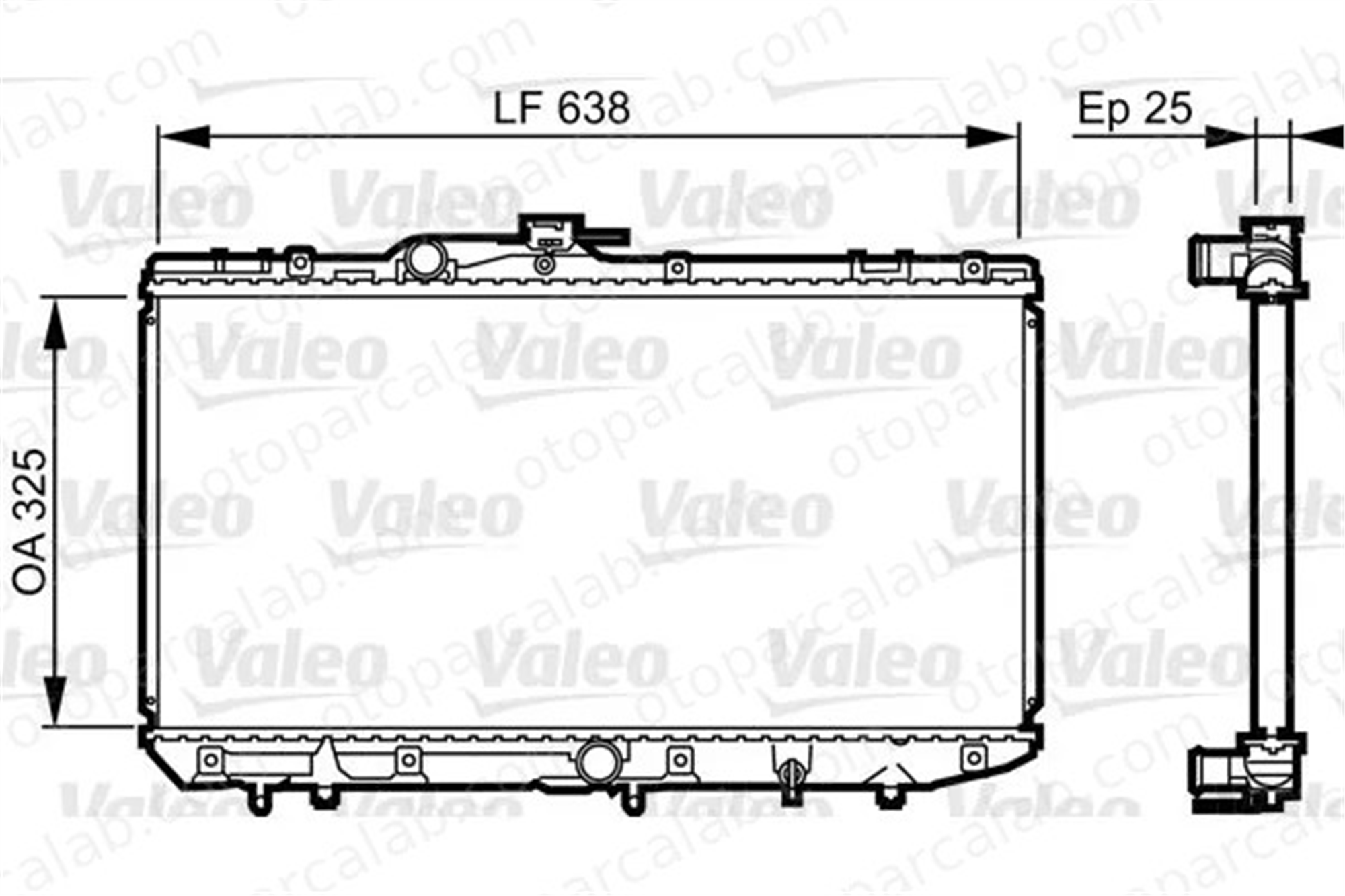 VALEO 731688 Su Radyatörü TOYOTA STARLET A0995003603 1640011681