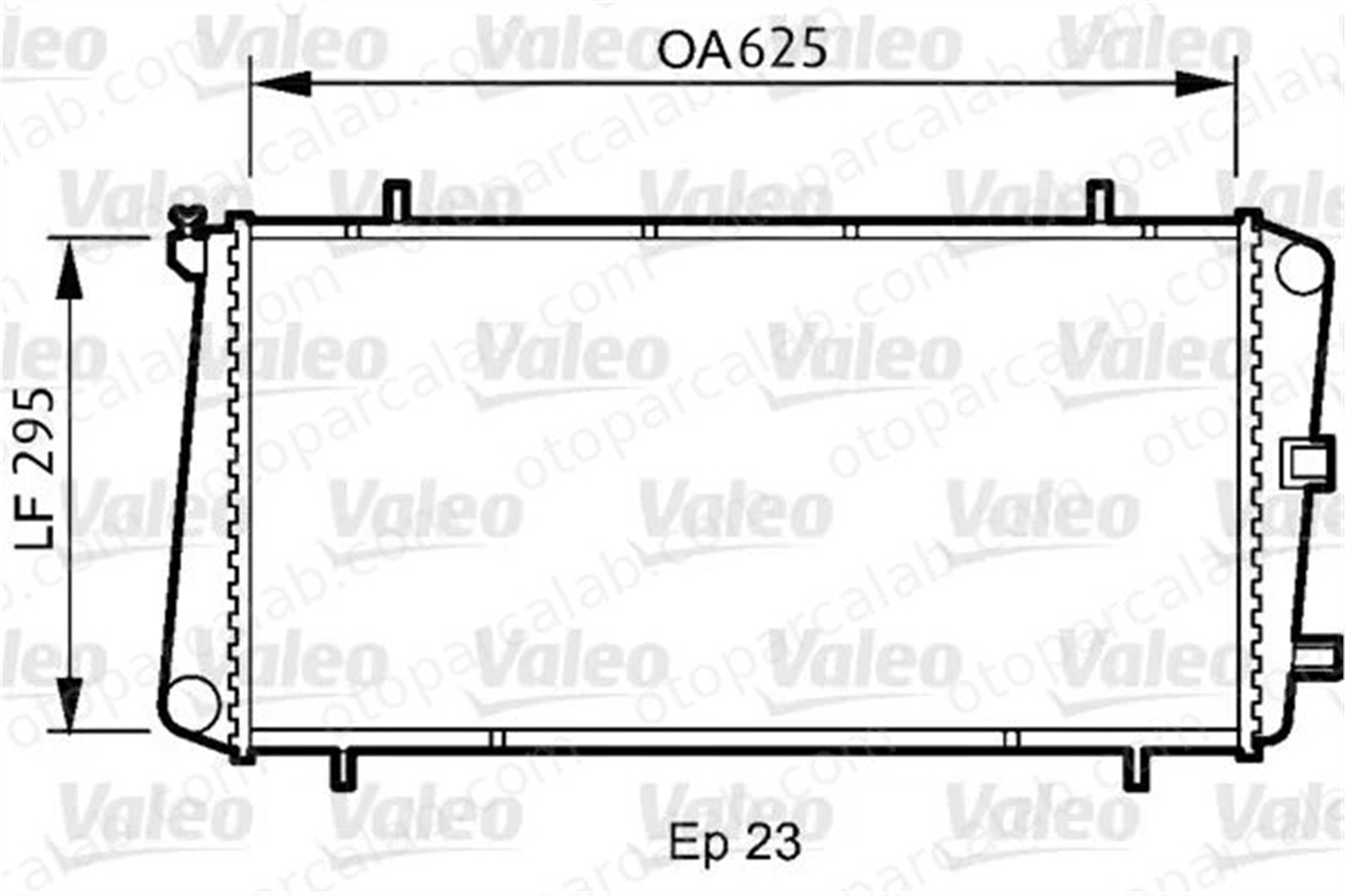 VALEO 731811 Su Radyatörü MG MG TF MGF PCC105740 GRD927