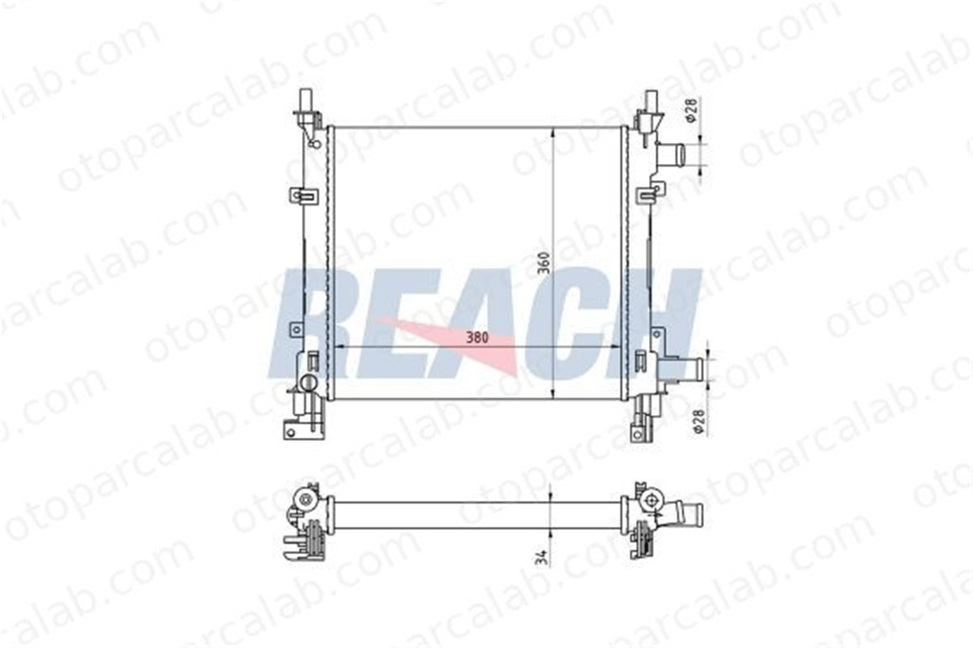 VALEO 731992 Su Radyatörü FORD KA 1056616 12117