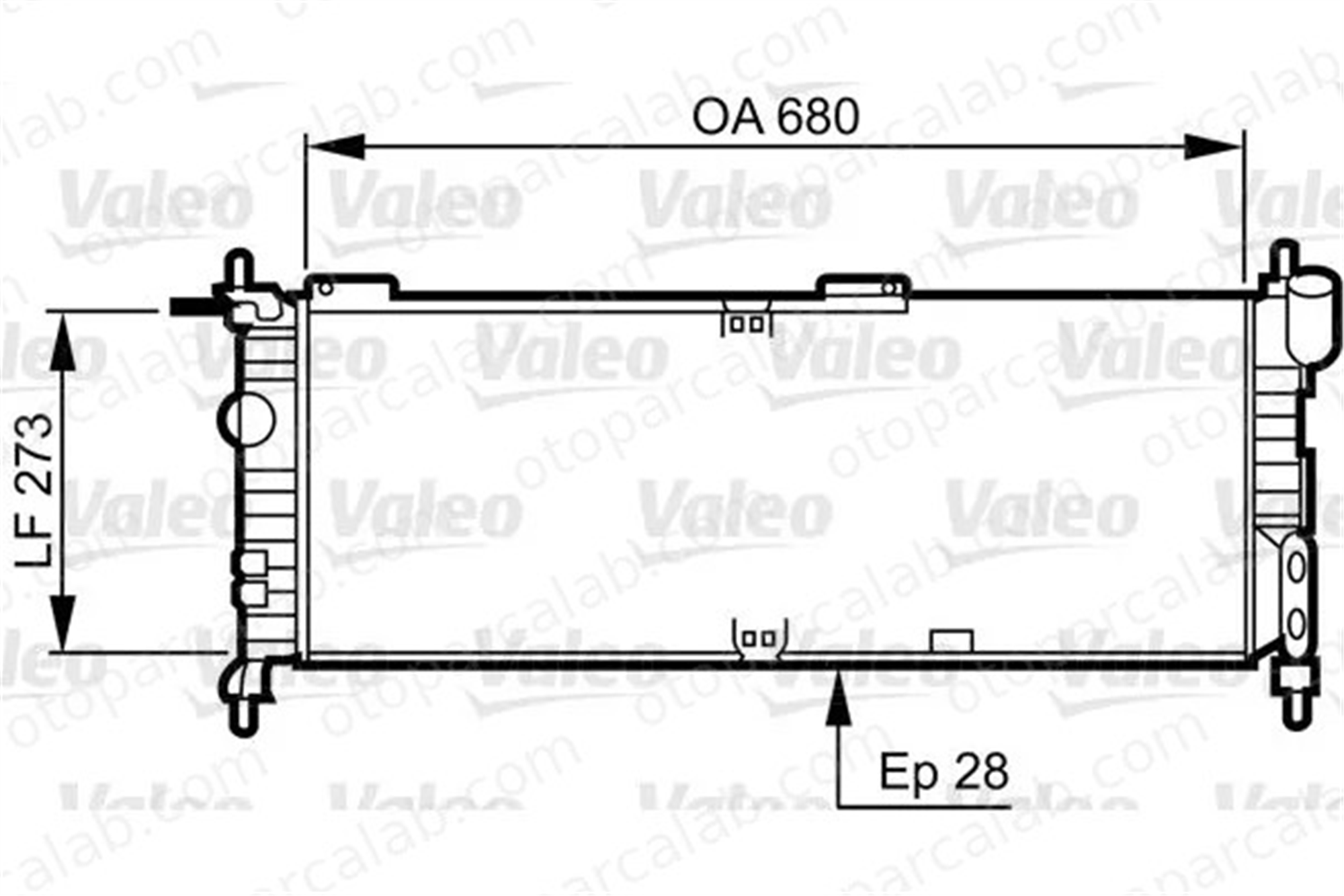 VALEO 732032 Su Radyatörü FORD KA+ III FIESTA VI AE818005AB 1772874