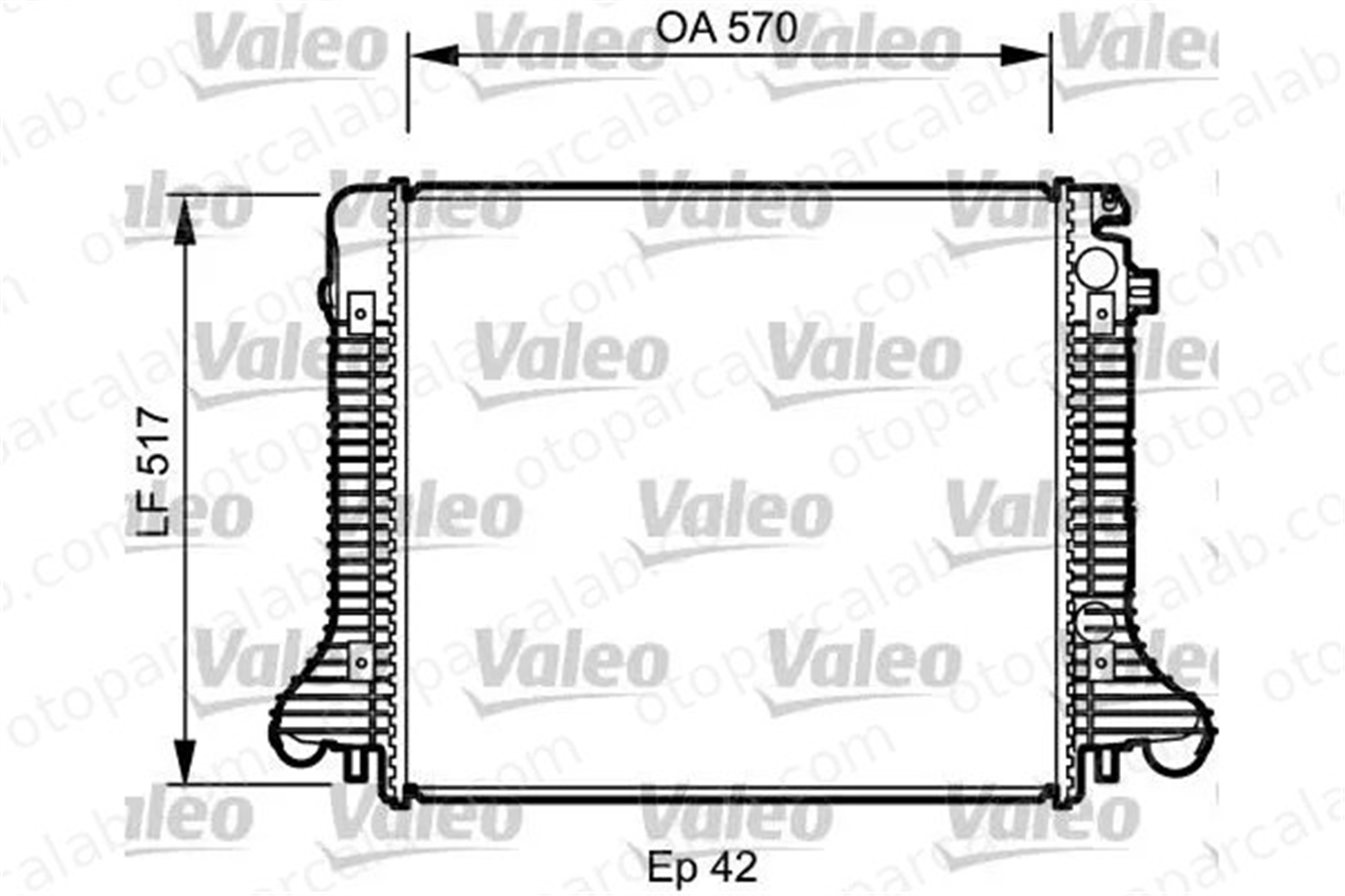 VALEO 732304 Su Radyatörü MERCEDES-BENZ ATEGO 2 ATEGO 2897093692101 9735000803