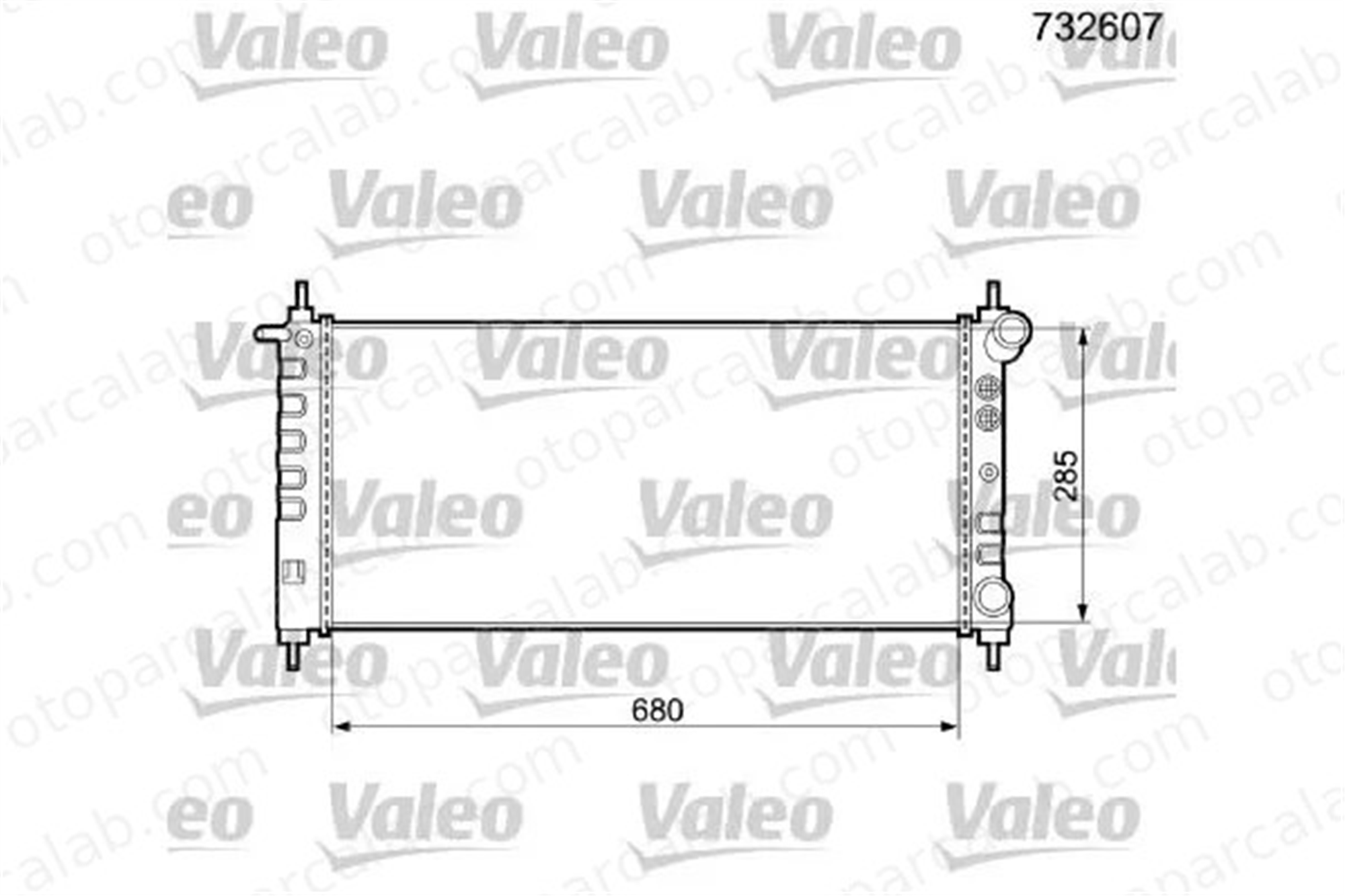 VALEO 732607 Su Radyatörü OPEL ASCONA C ASCONA C Hatchback 1H0121253BA 1300174
