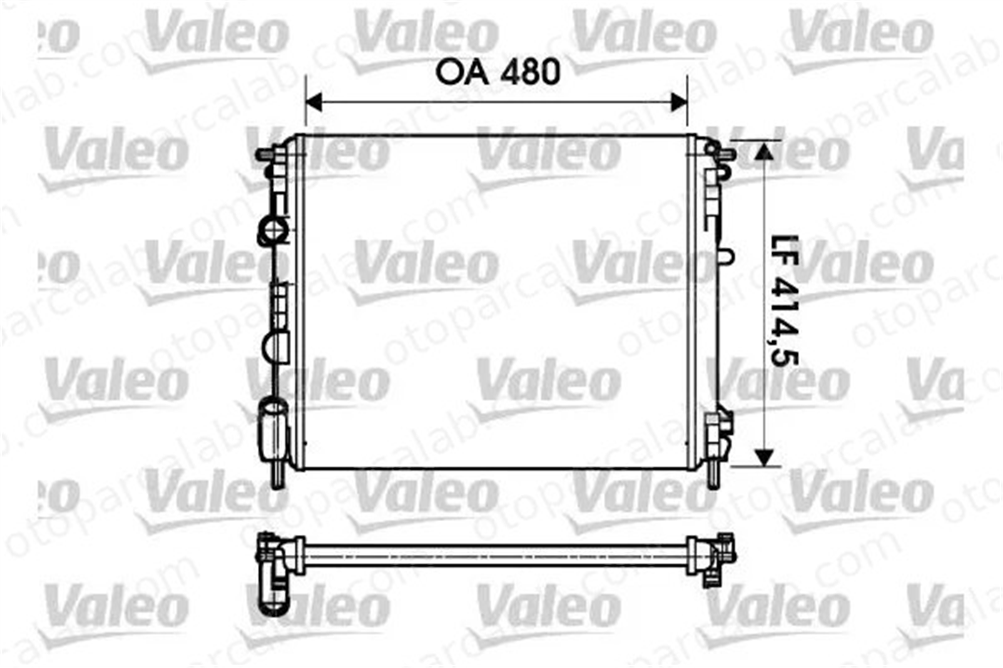 VALEO 732621 Su Radyatörü RENAULT CLIO II KANGOO Express K55215200A 0K55215200A