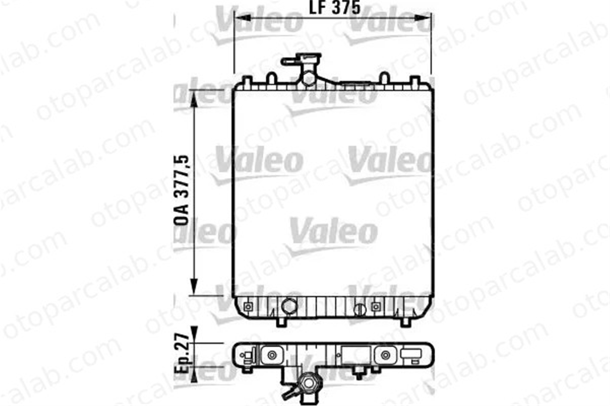 VALEO 732694 Su Radyatörü OPEL AGILA 1430653 1300220