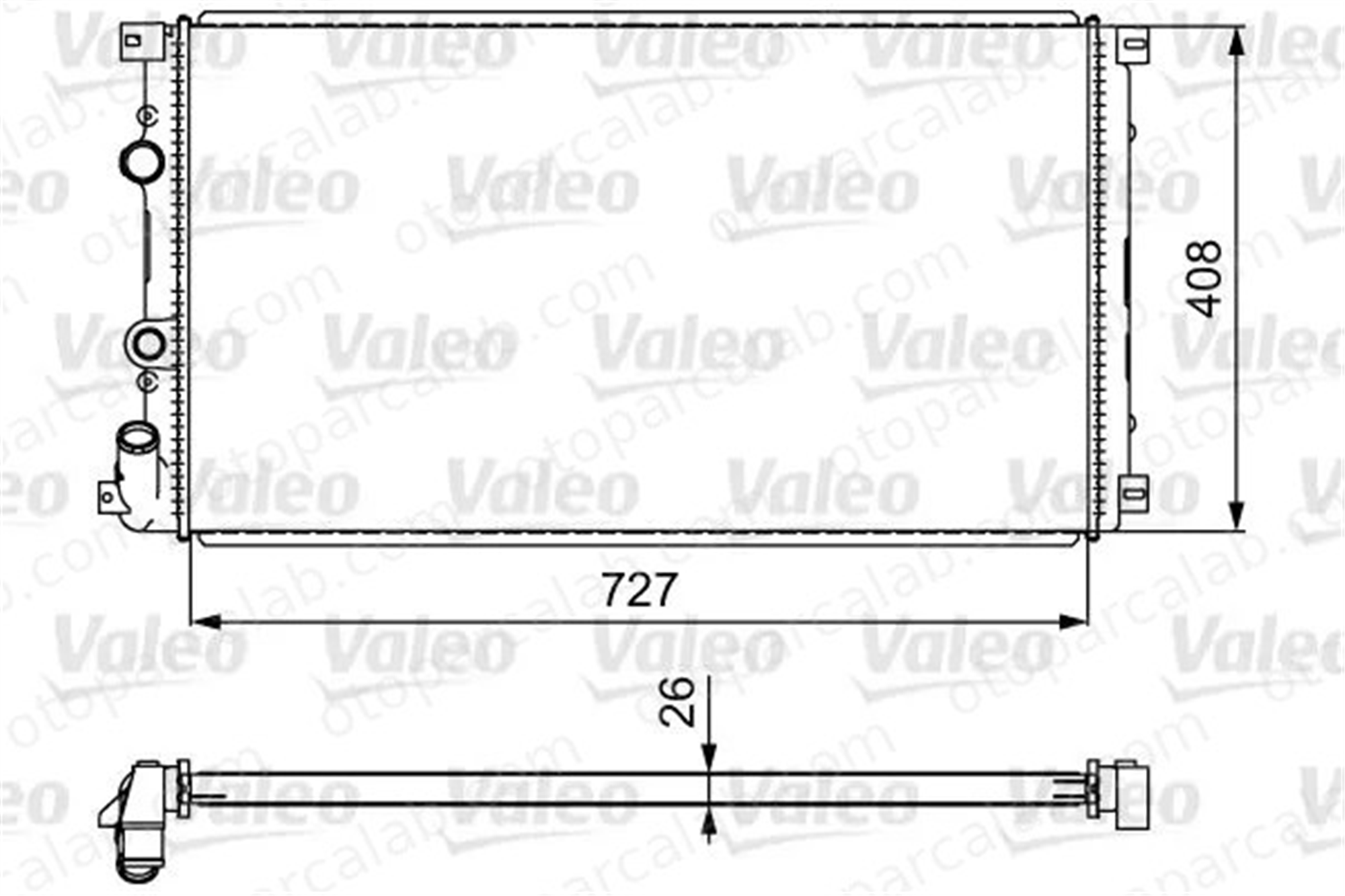 VALEO 732798 Su Radyatörü OPEL ASTRA J Sports Tourer ASTRA J 39074658 1300298