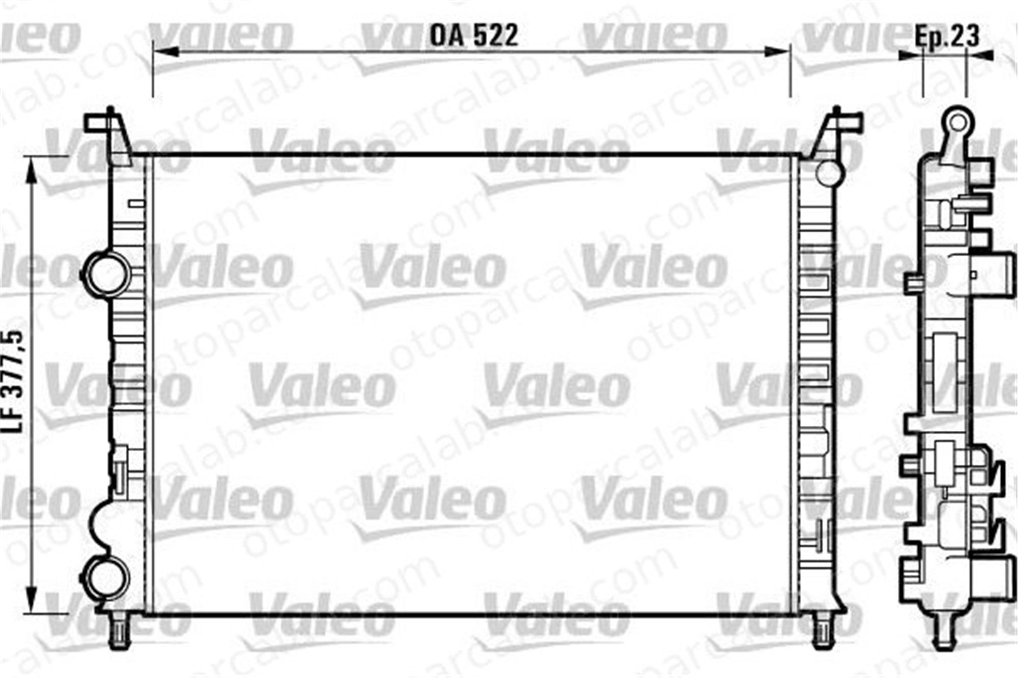 VALEO 732948 Su Radyatörü FIAT PALIO Weekend SIENA A1405002303 46819261
