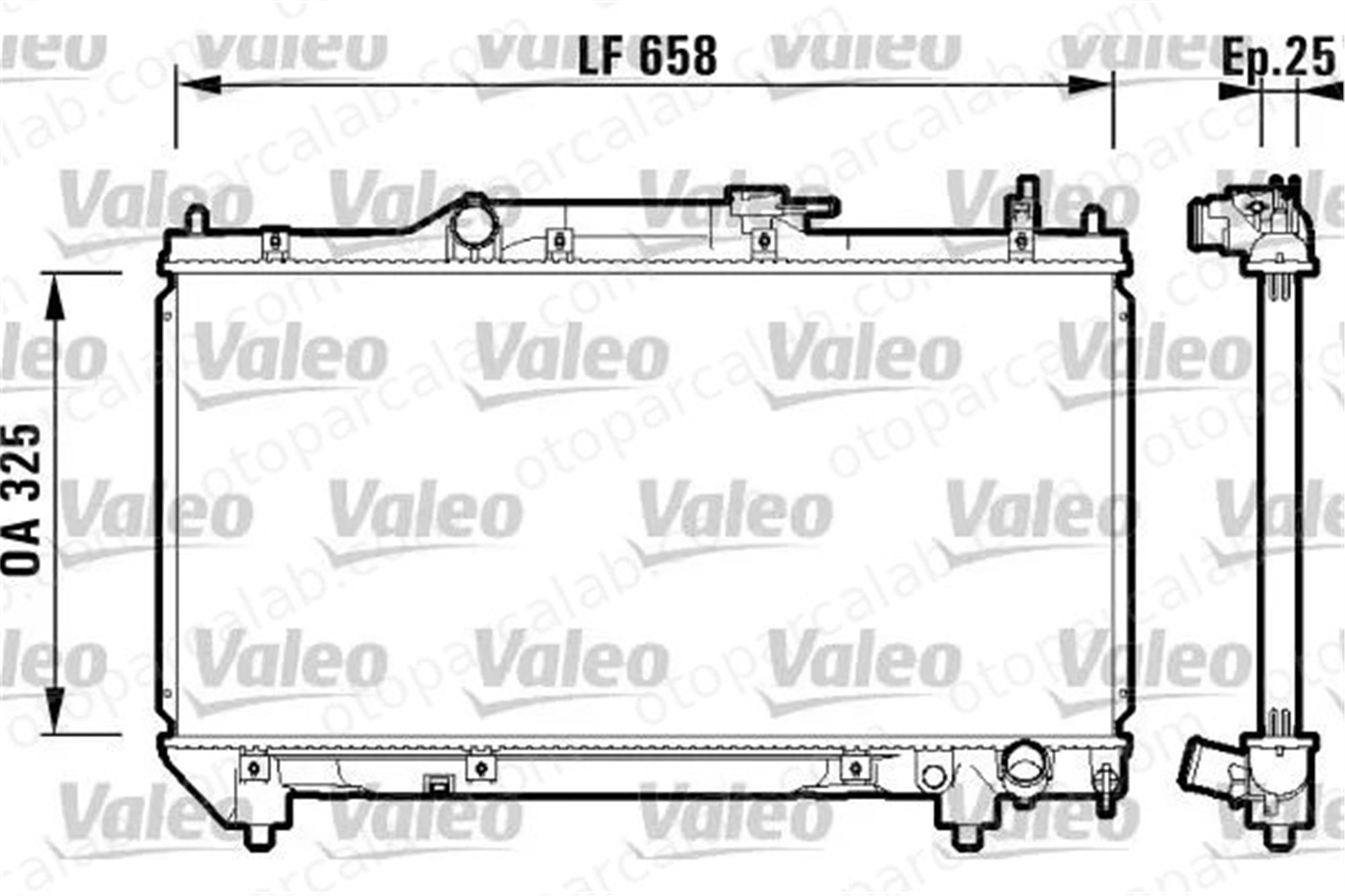 VALEO 732951 Su Radyatörü TOYOTA AVENSIS AVENSIS Liftback 1640003180 16400