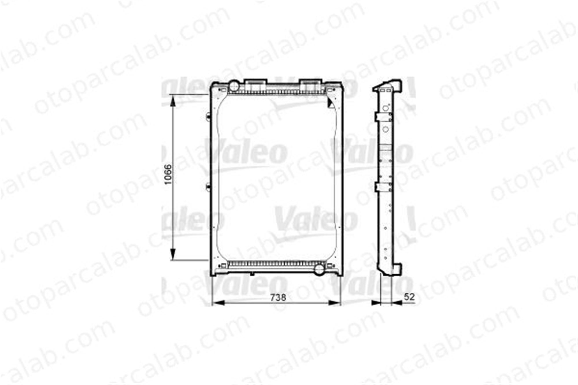 VALEO 732972 Turbo Radyatörü MAN F90 TGS I 81061016421 81061016439