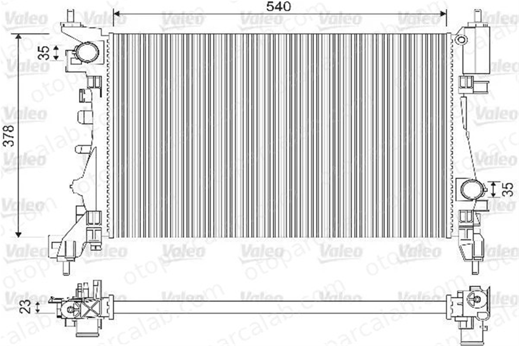 VALEO 733114 Su Radyatörü OPEL CORSA D CORSA E 1300312 1300339