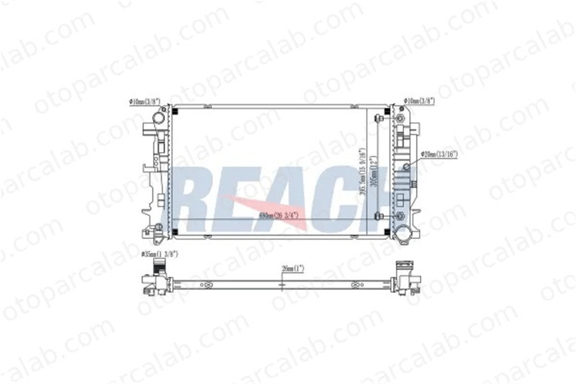 VALEO 733147 Su Radyatörü MERCEDES-BENZ SPRINTER 3-t Platform şasi 9065000302