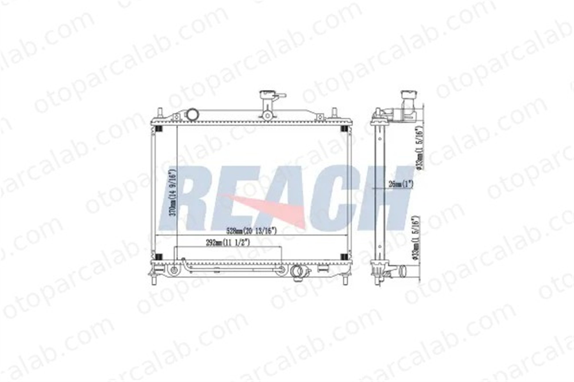 VALEO 733183 Su Radyatörü HYUNDAI ACCENT III ACCENT III Sedan 253101E300 253101E301