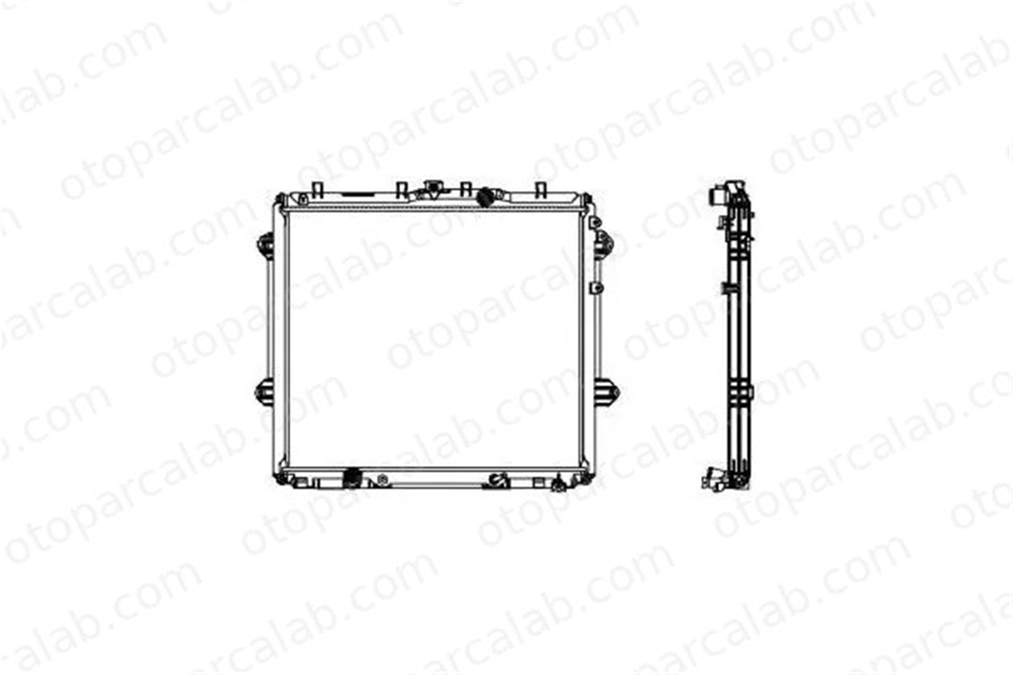 VALEO 733247 Su Radyatörü TOYOTA LAND CRUISER PRADO 1640031710 1640031711