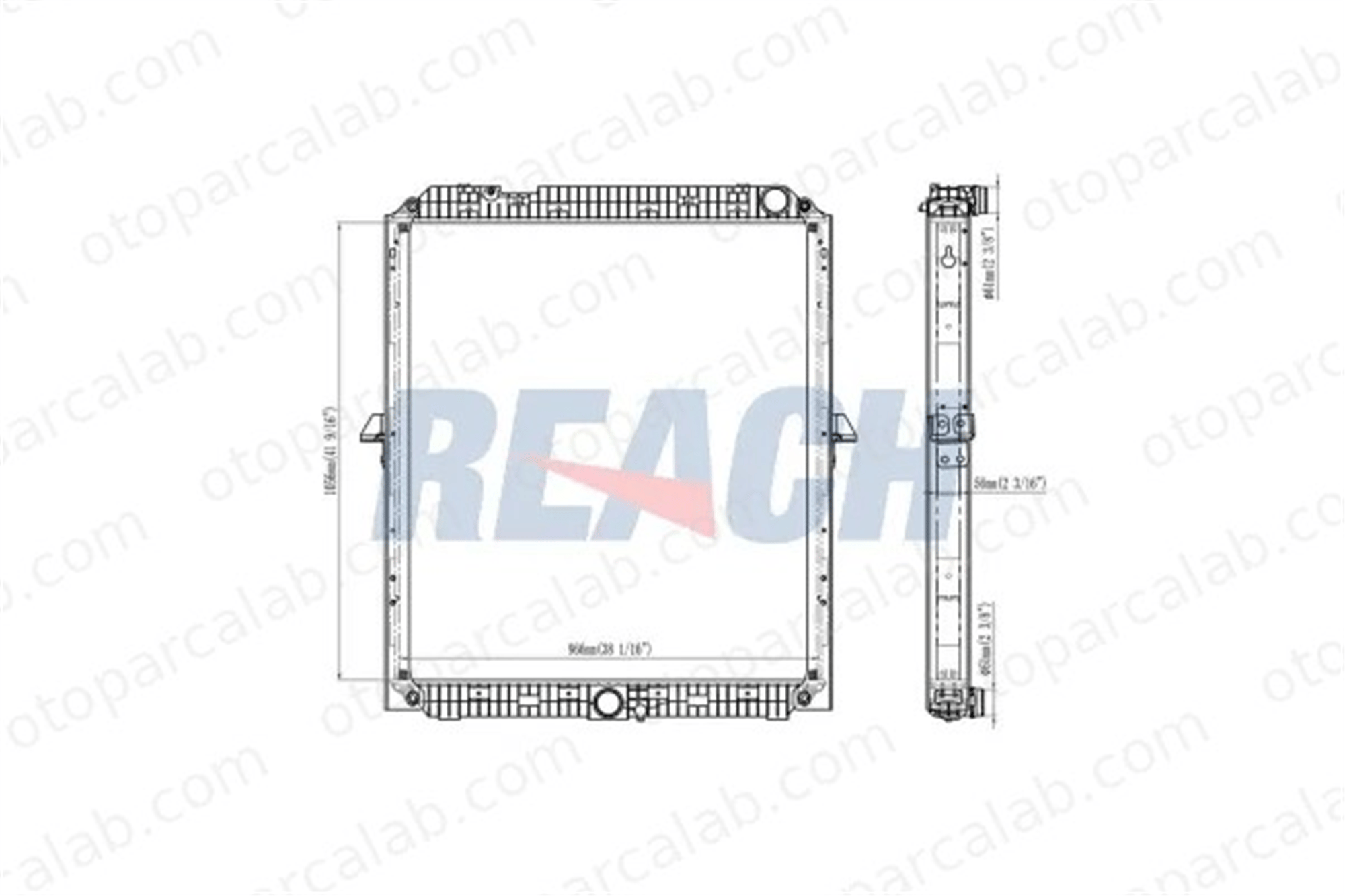 VALEO 733370 Su Radyatörü MERCEDES-BENZ AROCS ACTROS MP4 / MP5 9605002501 9605000901