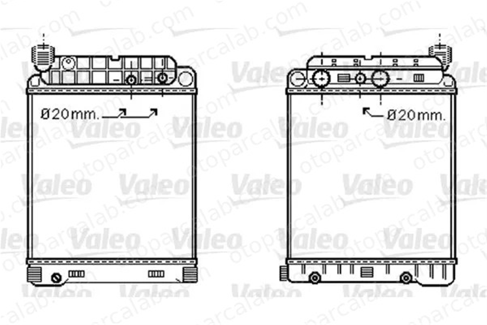 VALEO 733416 Su Radyatörü MERCEDES-BENZ AROCS ACTROS MP4 / MP5 A940500030394050002039405000303 9405000203