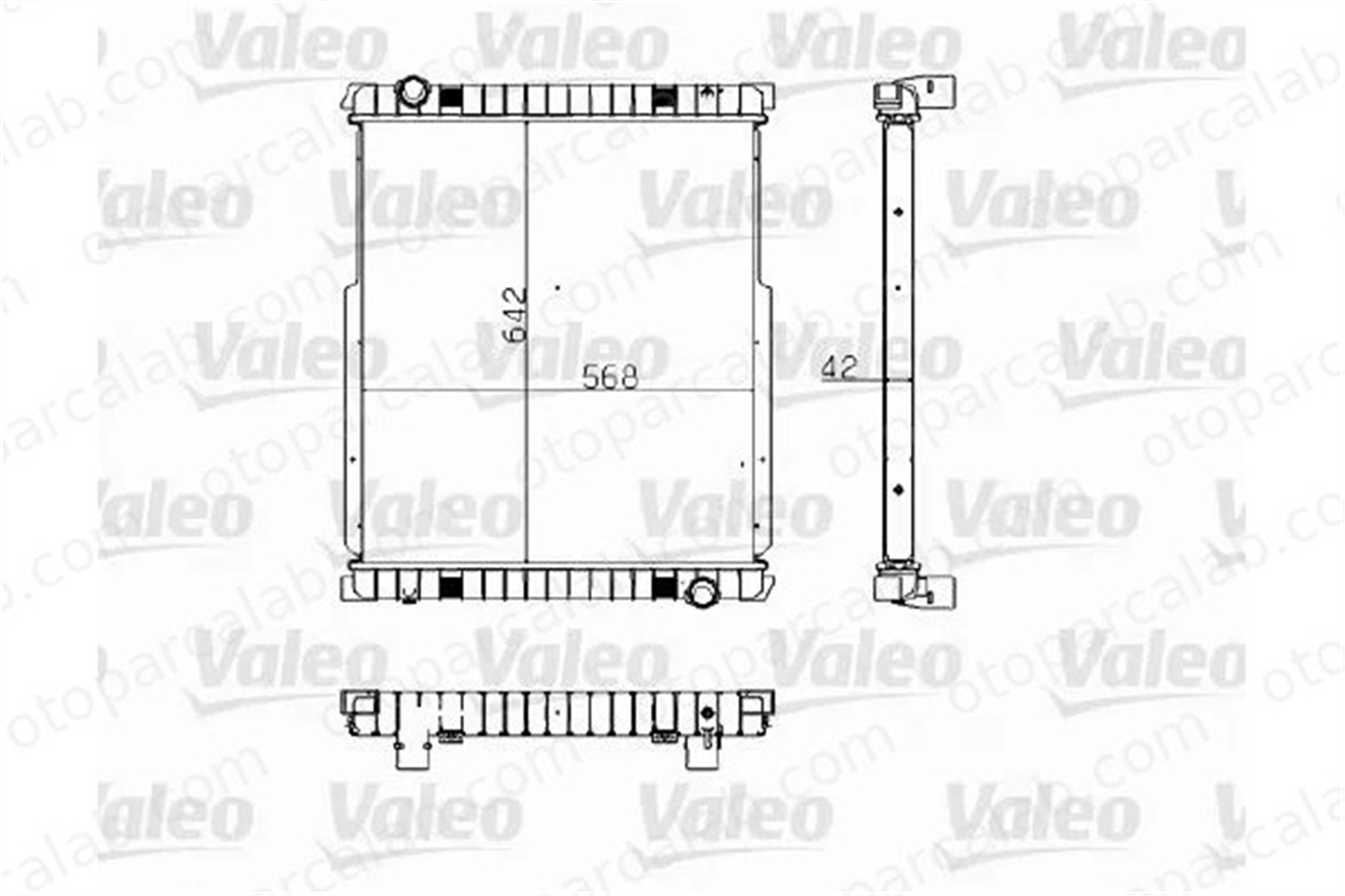 VALEO 733481 Su Radyatörü IVECO STRALIS II EUROCARGO V 500361629 8MK376758001