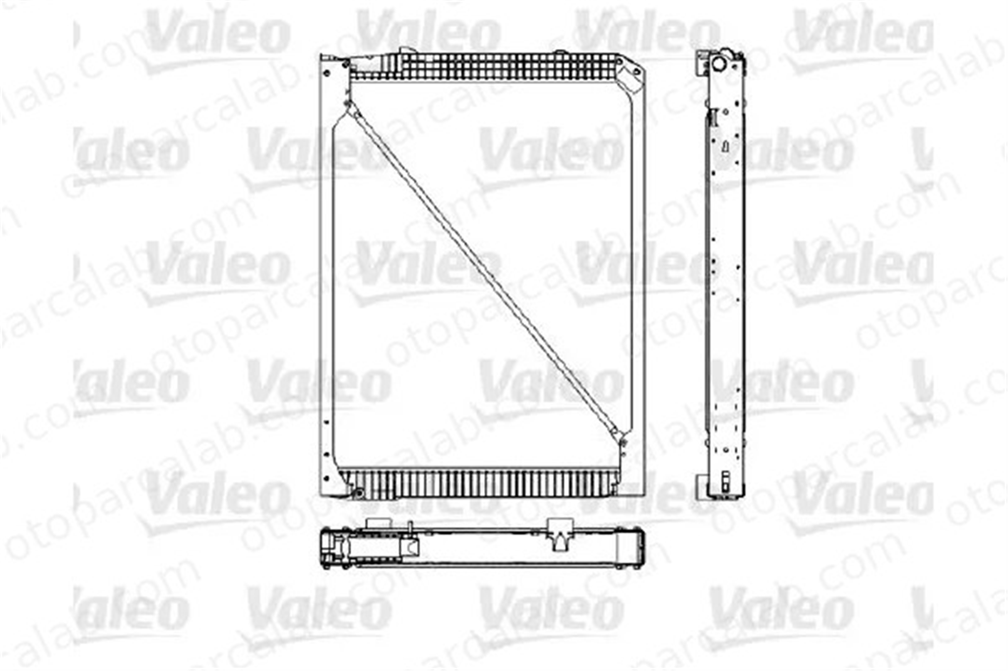 VALEO 733484 Su Radyatörü MERCEDES-BENZ ACTROS MP2 / MP3 ACTROS A9425001203 9425001203
