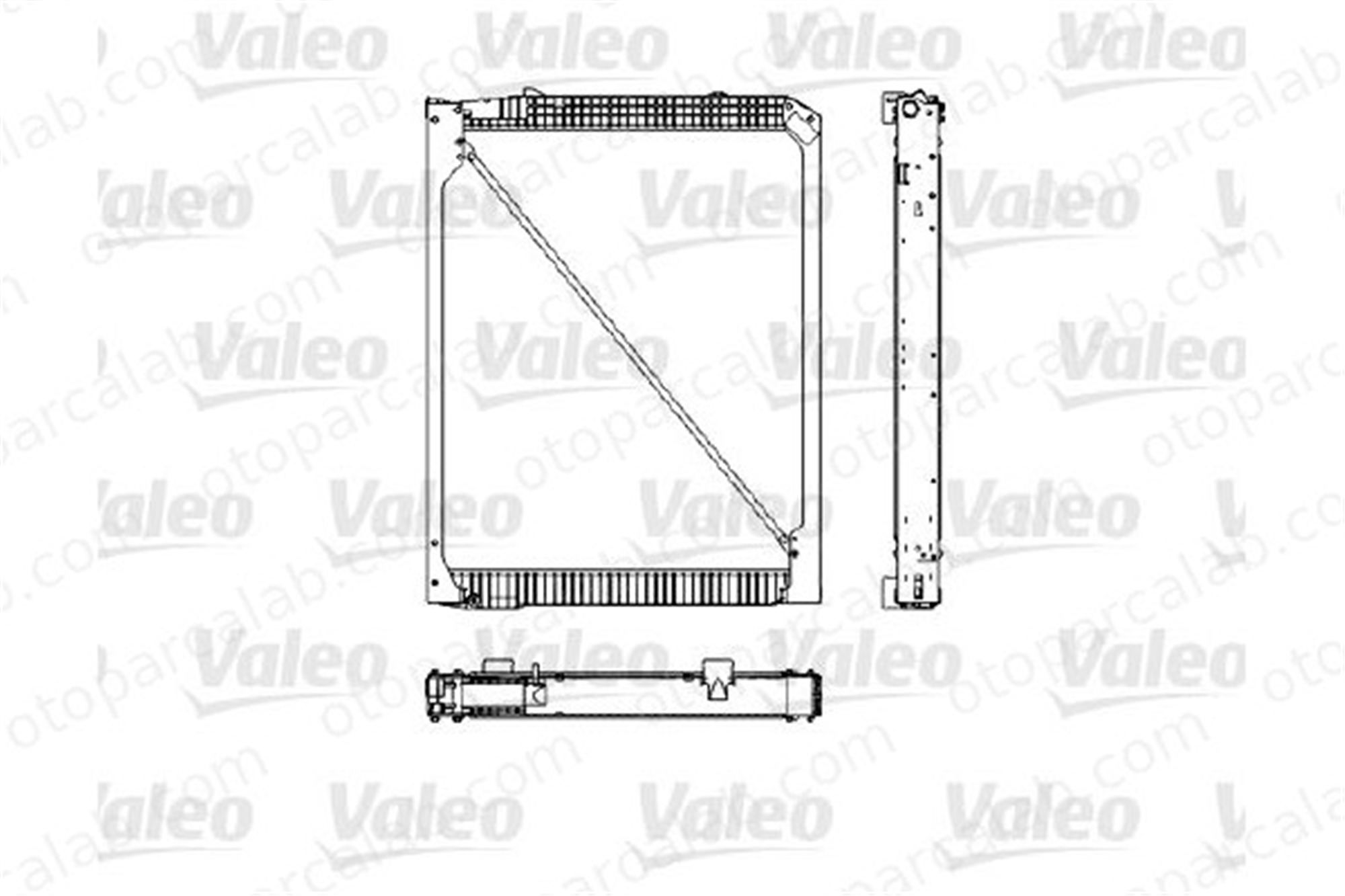 VALEO 733485 Su Radyatörü MERCEDES-BENZ AROCS ACTROS MP4 / MP5 9425001103 9425001703