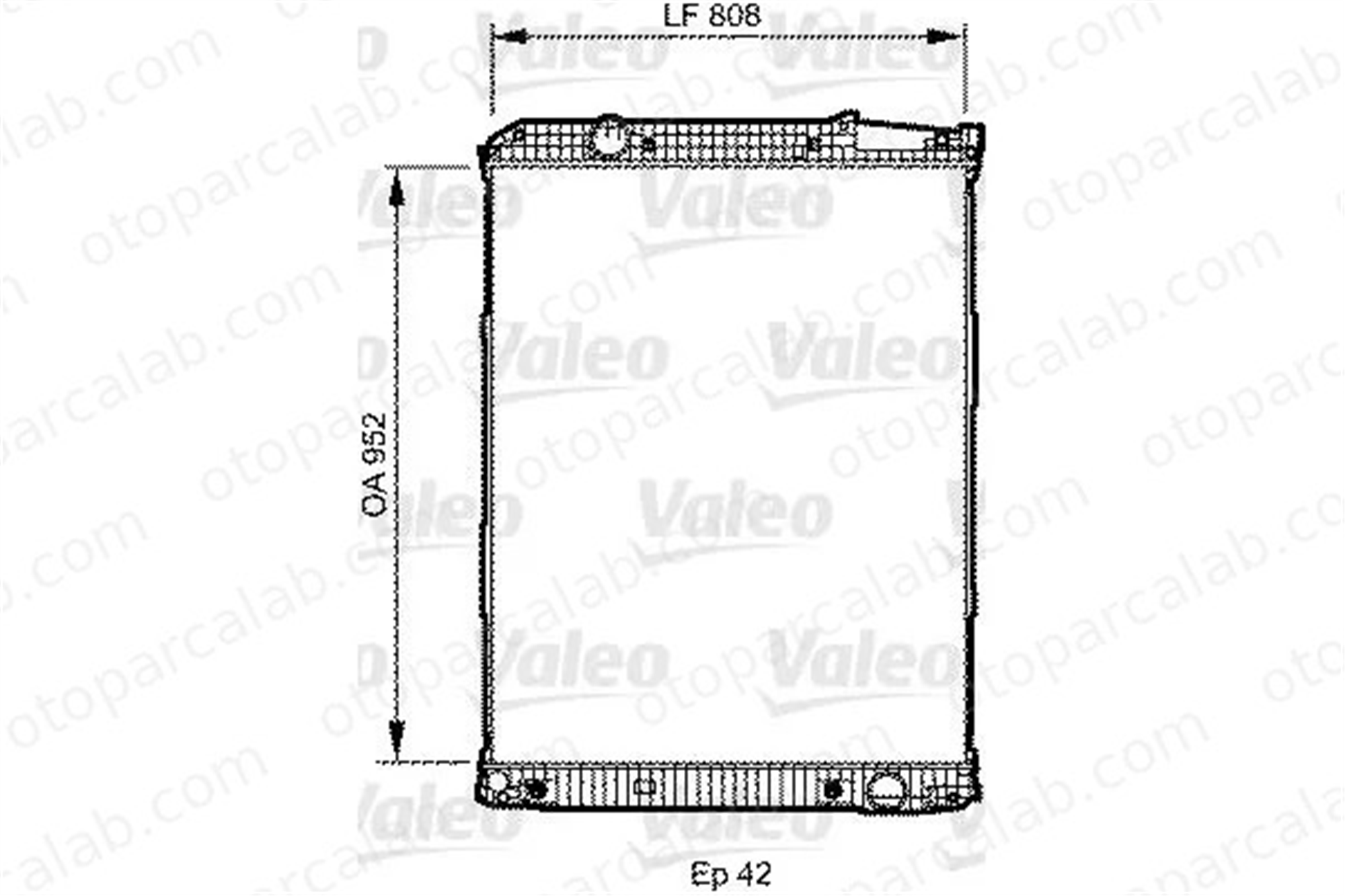VALEO 733507 Su Radyatörü MERCEDES-BENZ AROCS ACTROS MP4 / MP5 9425001103 9425002903