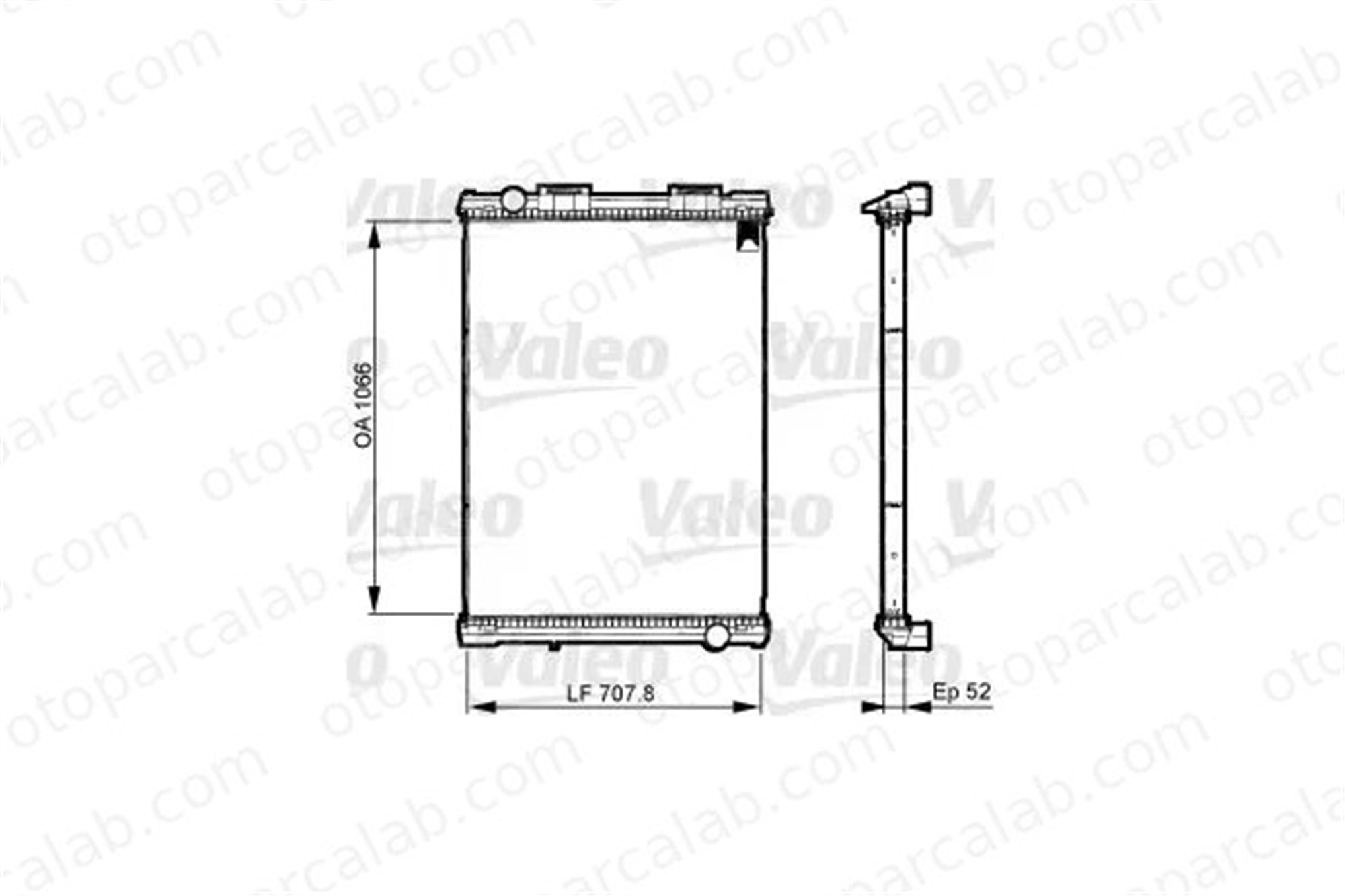 VALEO 733512 Su Radyatörü MAN F90 TGS I 81061016421 81061016424