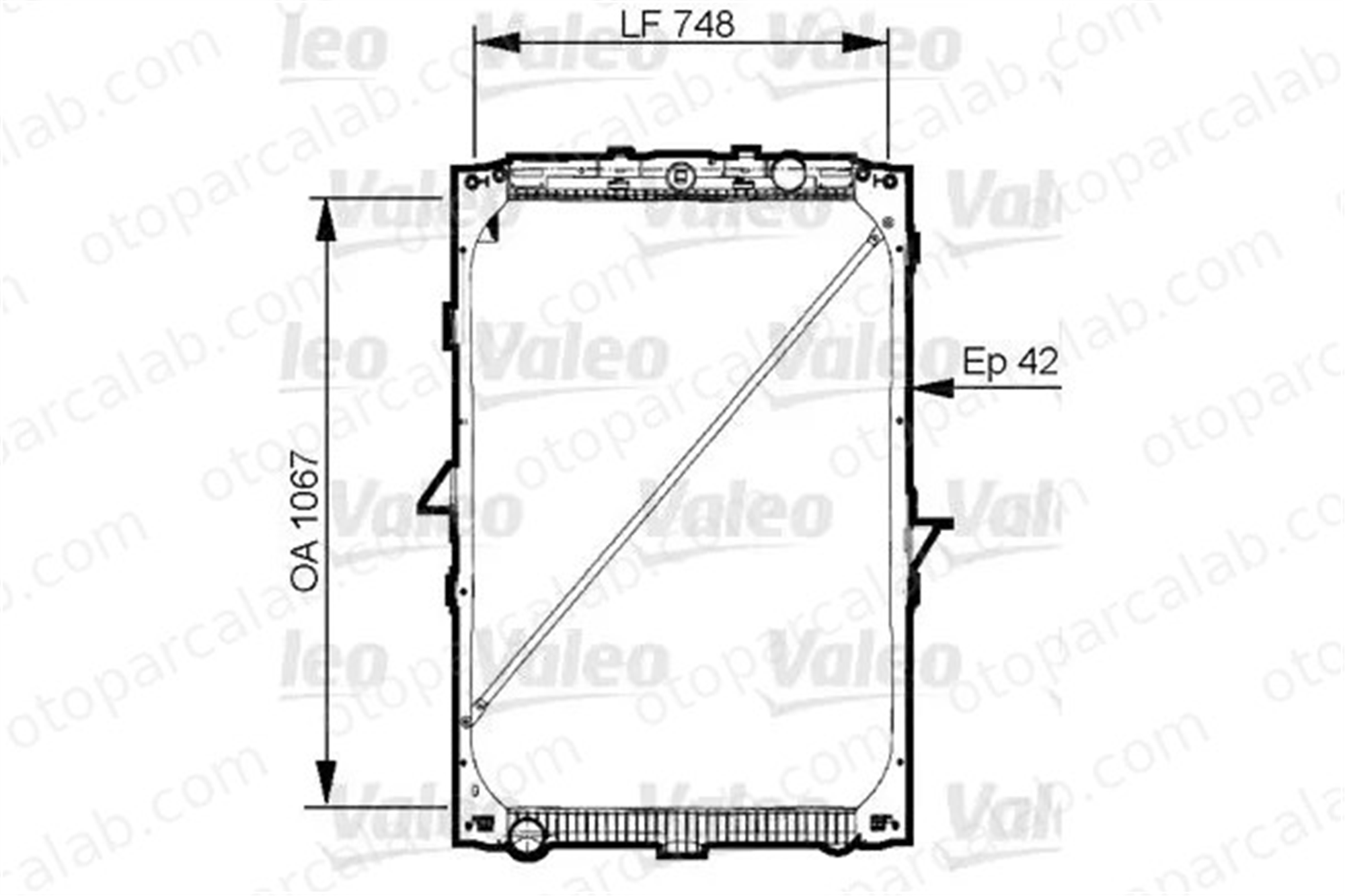 VALEO 733544 Su Radyatörü DAF XF II XD 1739550 1674136