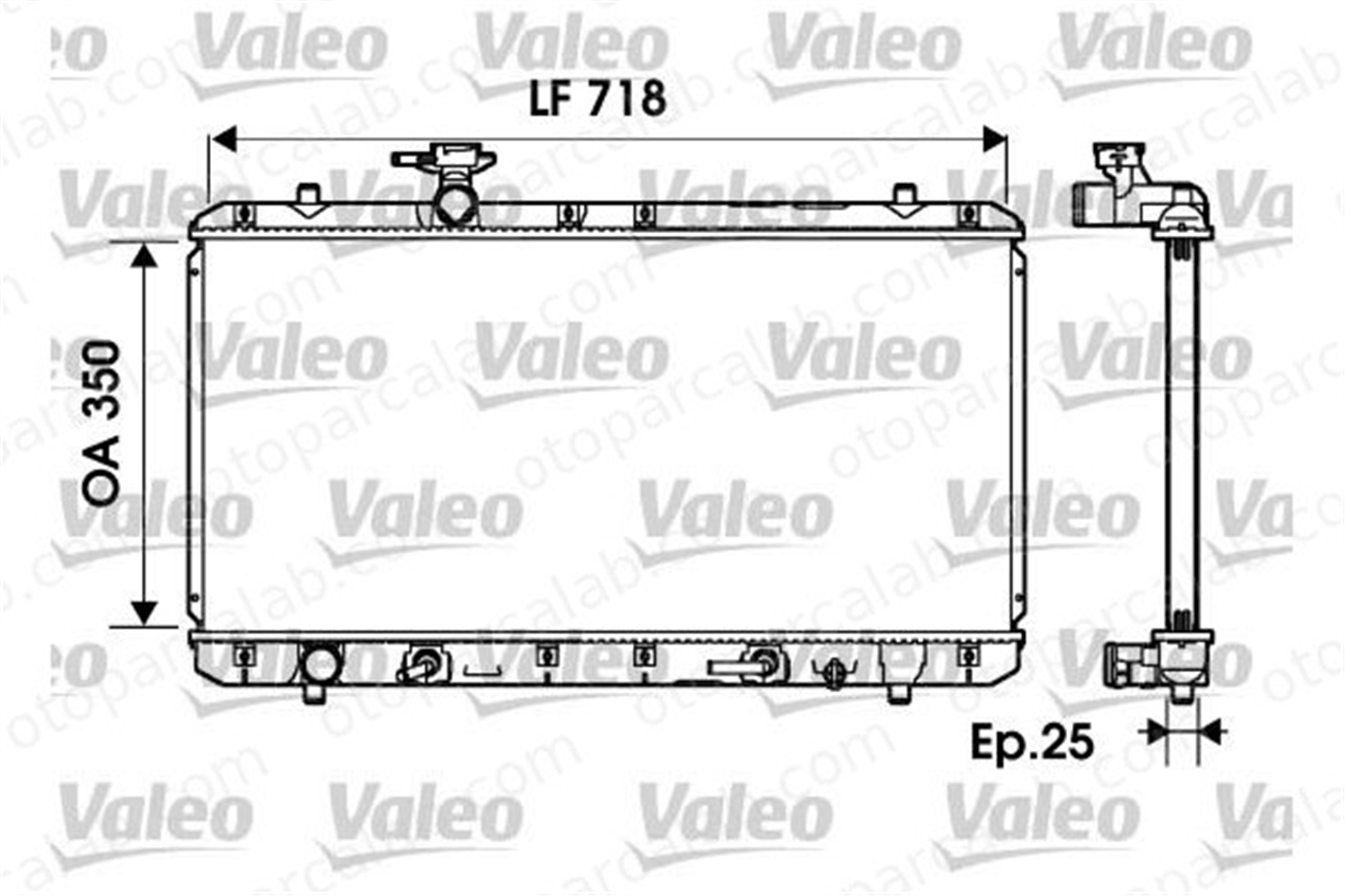 VALEO 734165 Su Radyatörü SUZUKI LIANA LIANA Hatchback 1776791 CV618005DE