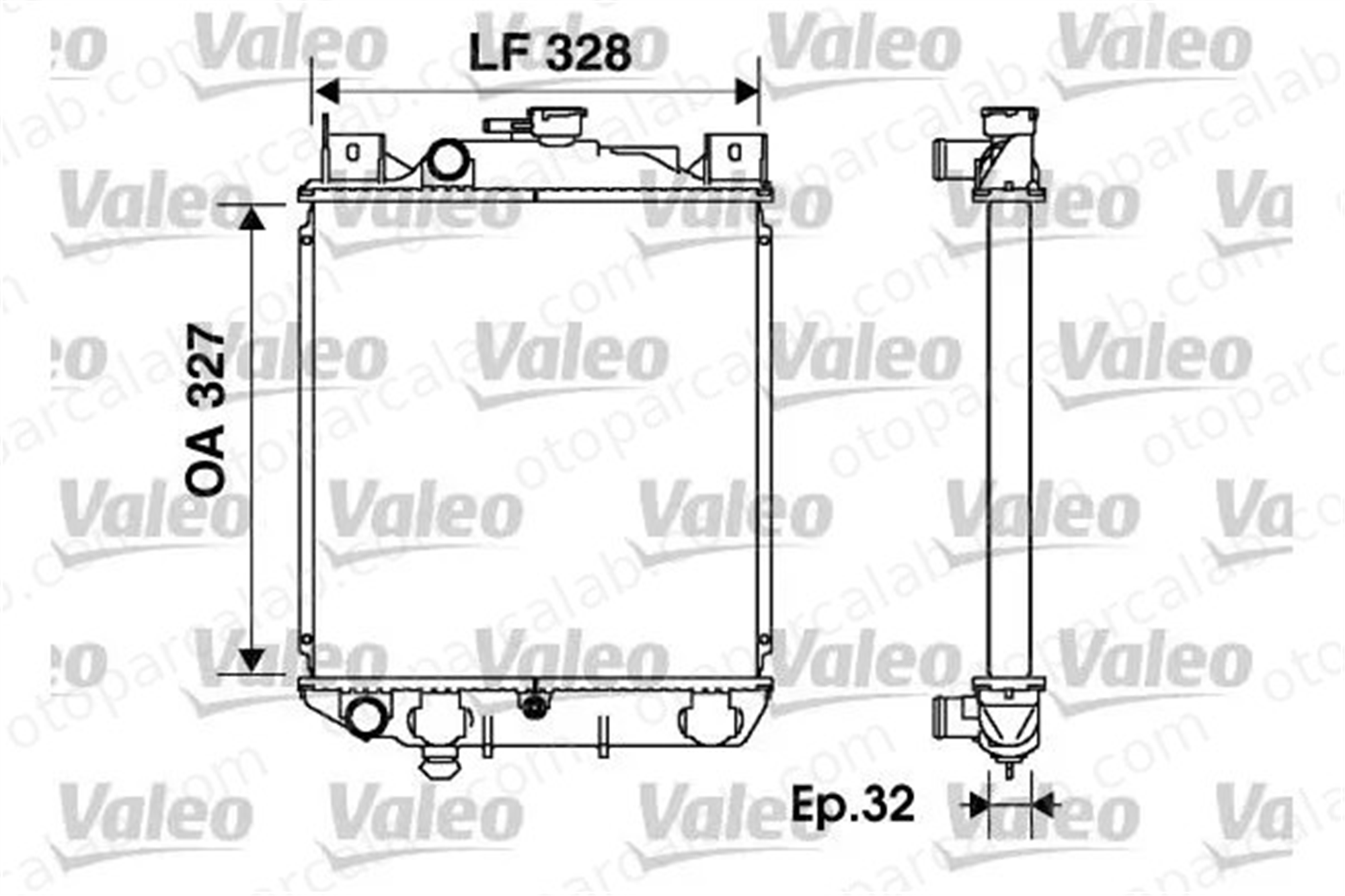 VALEO 734166 Su Radyatörü SUZUKI SWIFT II Sedan SWIFT II Hatchback MN135032 1770071C01