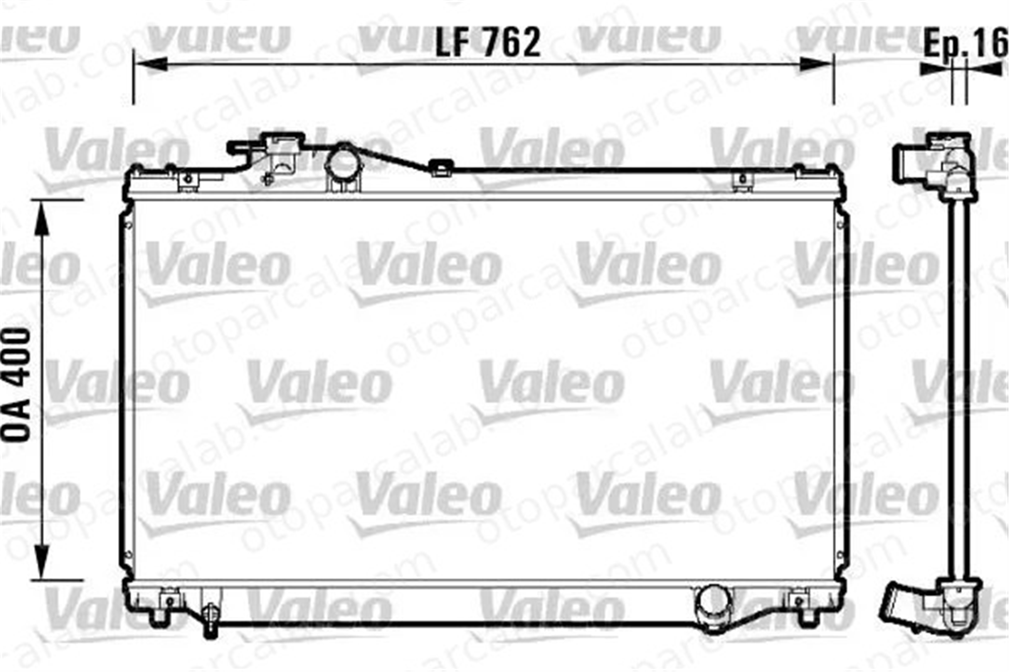 VALEO 734173 Su Radyatörü TOYOTA AVENSIS AVENSIS Sedan 16400 1640046290