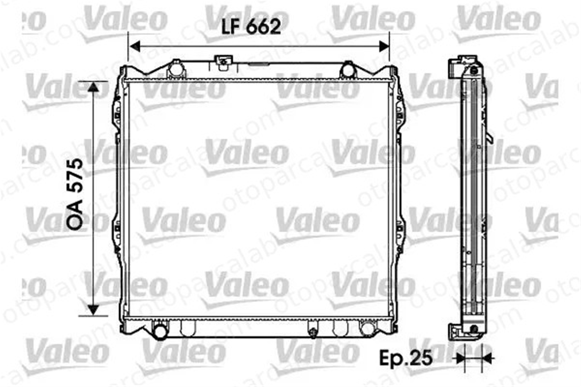 VALEO 734204 Su Radyatörü TOYOTA 4 RUNNER III LAND CRUISER 90 1640075160 1640075180